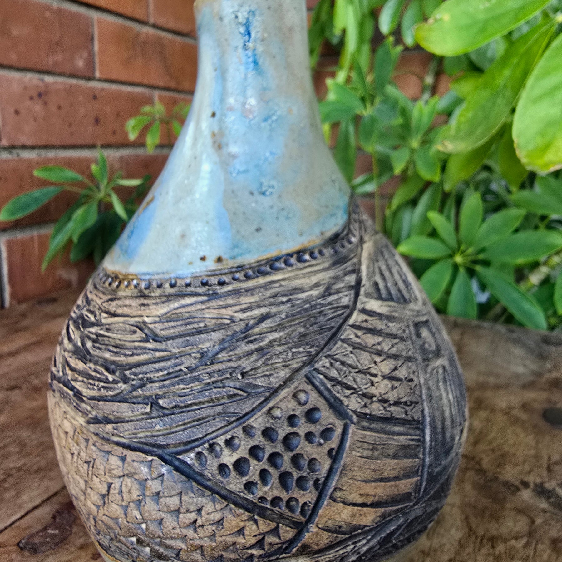 Carved vase