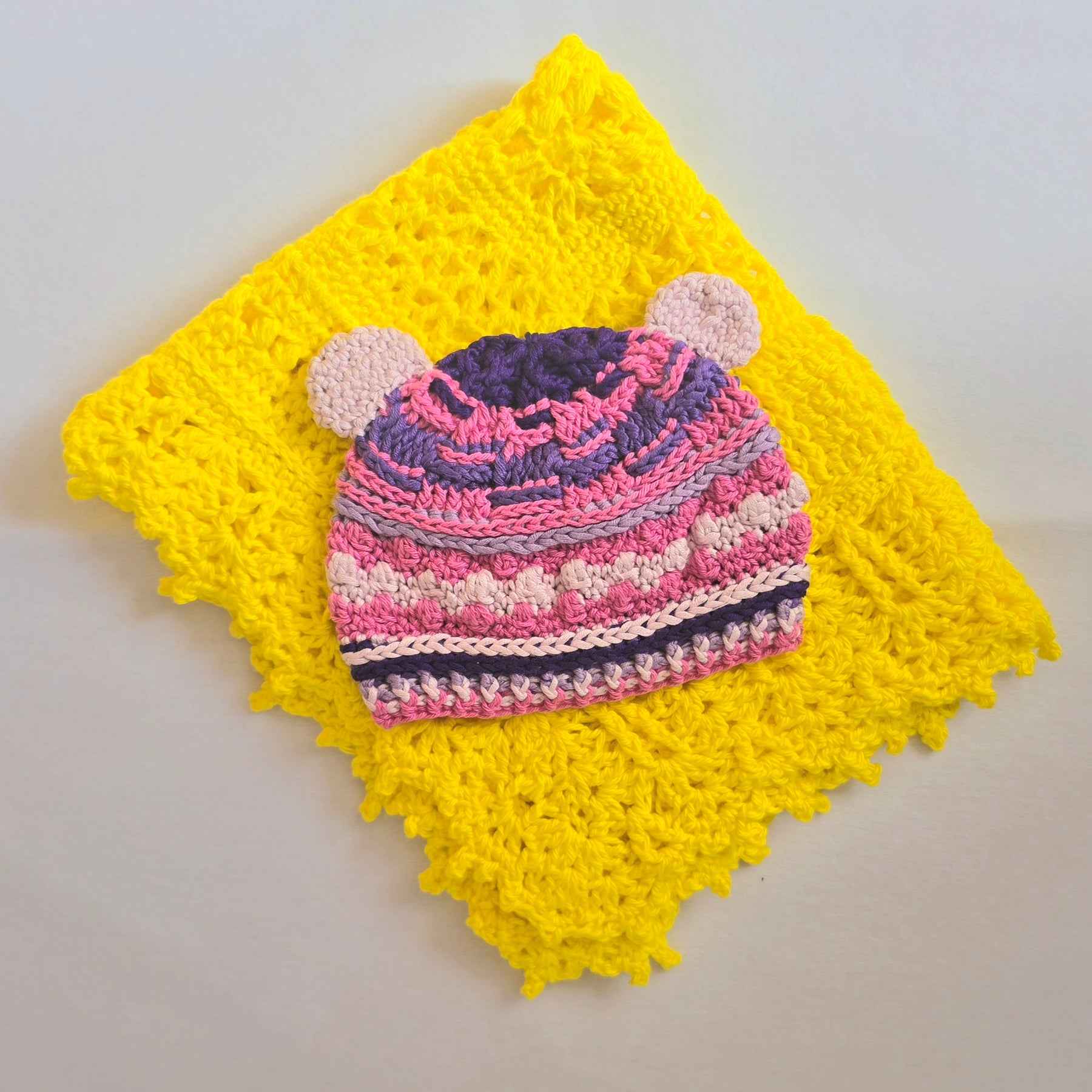 Baby Bear Crocheted Hat