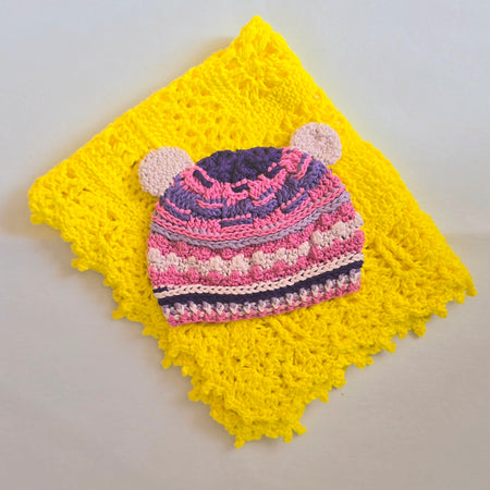 Baby Bear Crocheted Hat