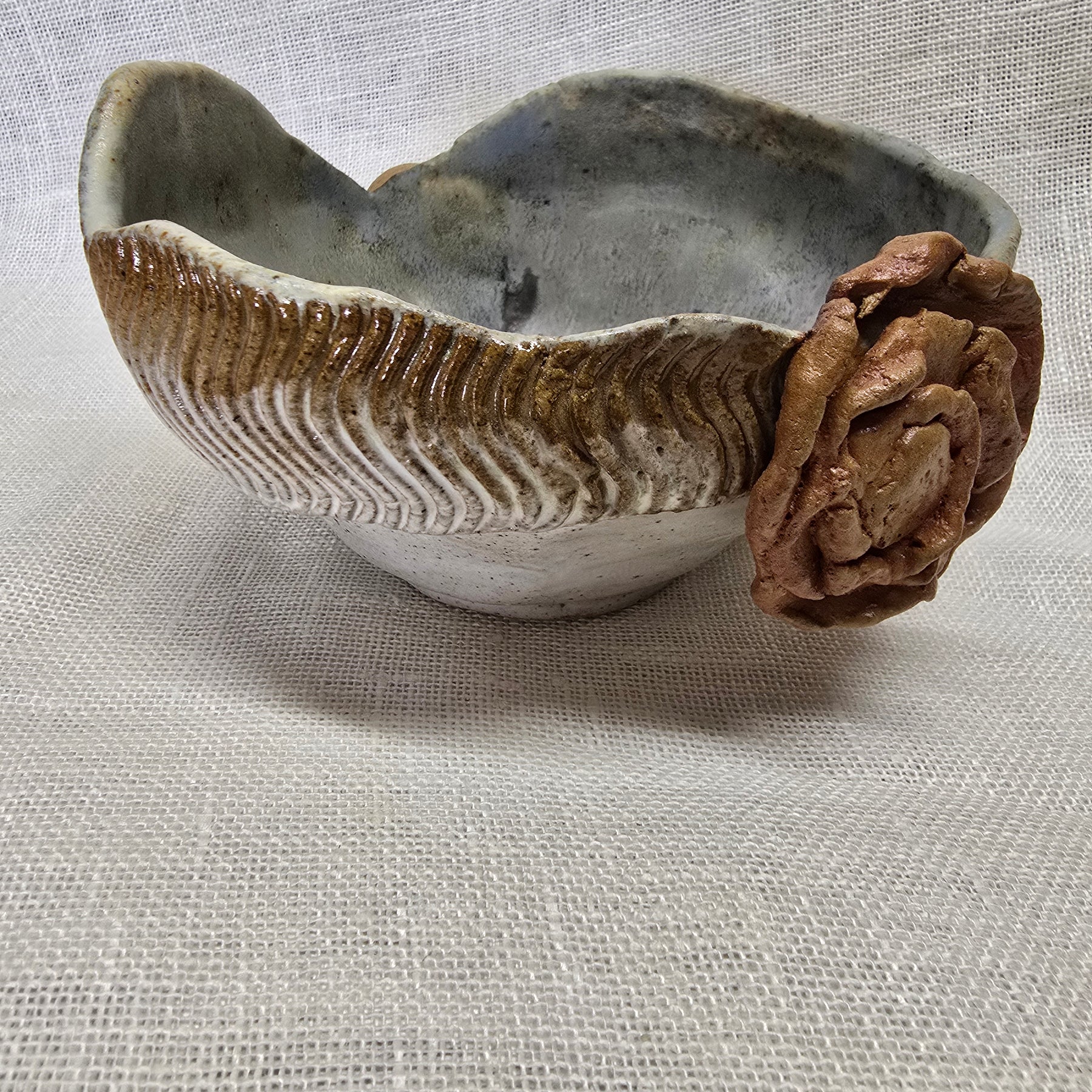 Frozen winter scene bowl