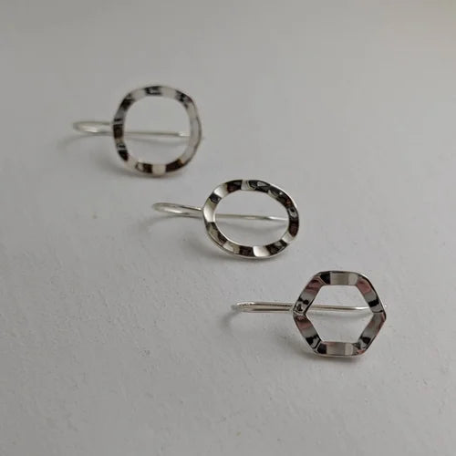 hex seed pod earrings