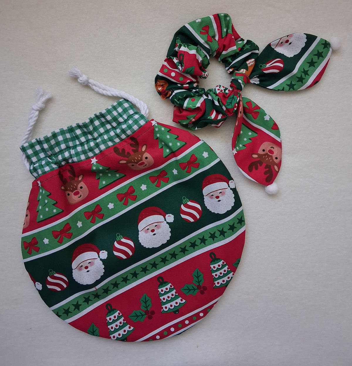 Children's Christmas Bauble Bag & scrunchie