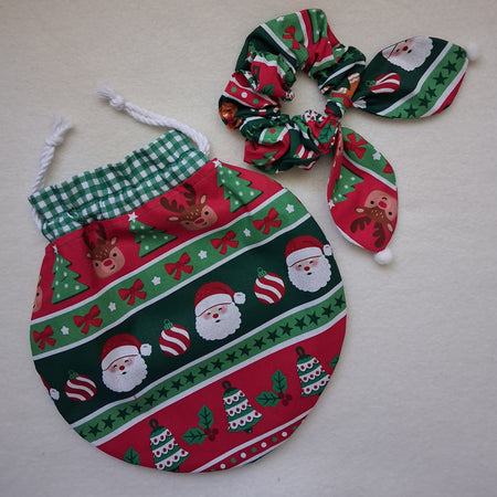 Children's Christmas Bauble Bag & scrunchie