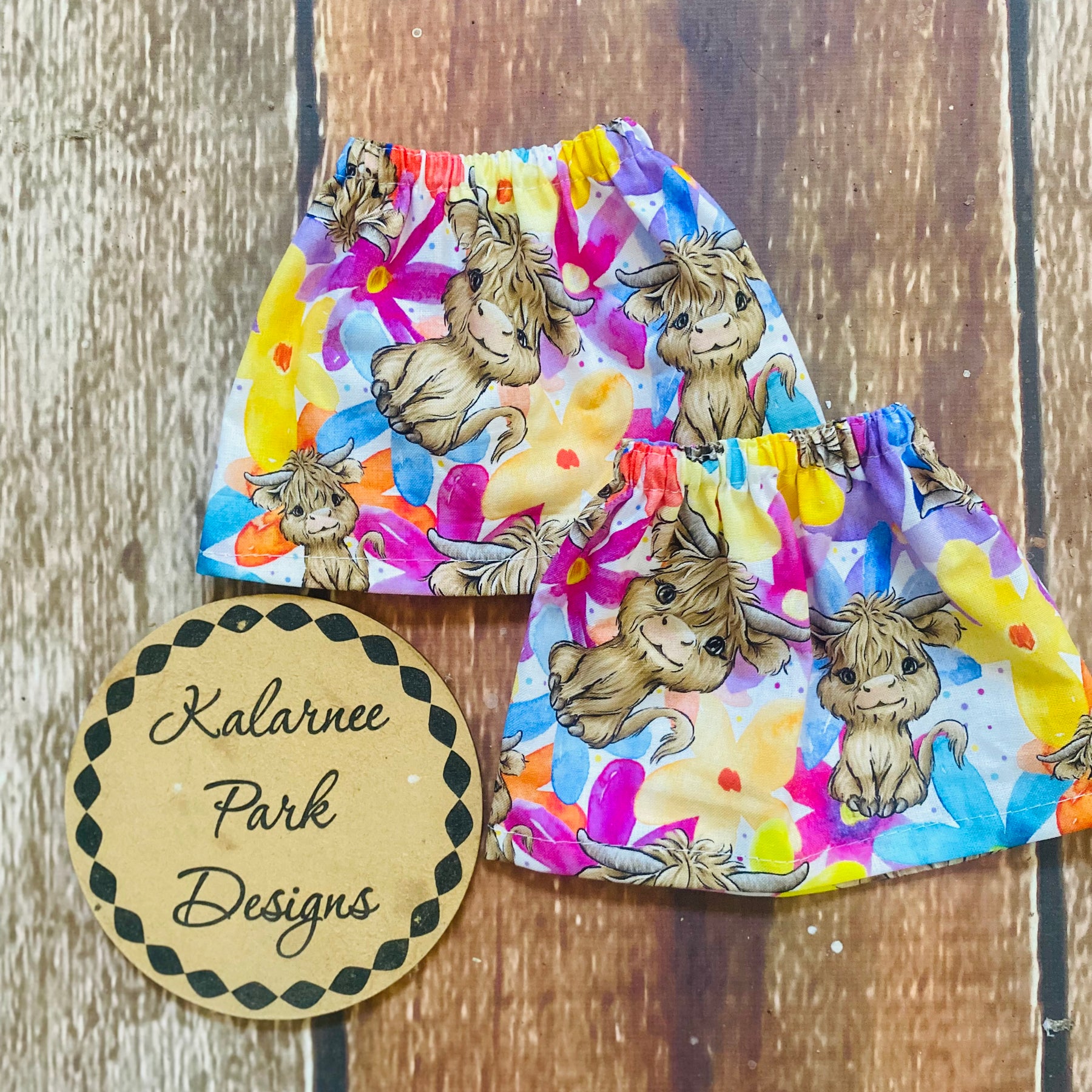 ''Highland Cows'' Adult Size and Kids Size Sock Savers