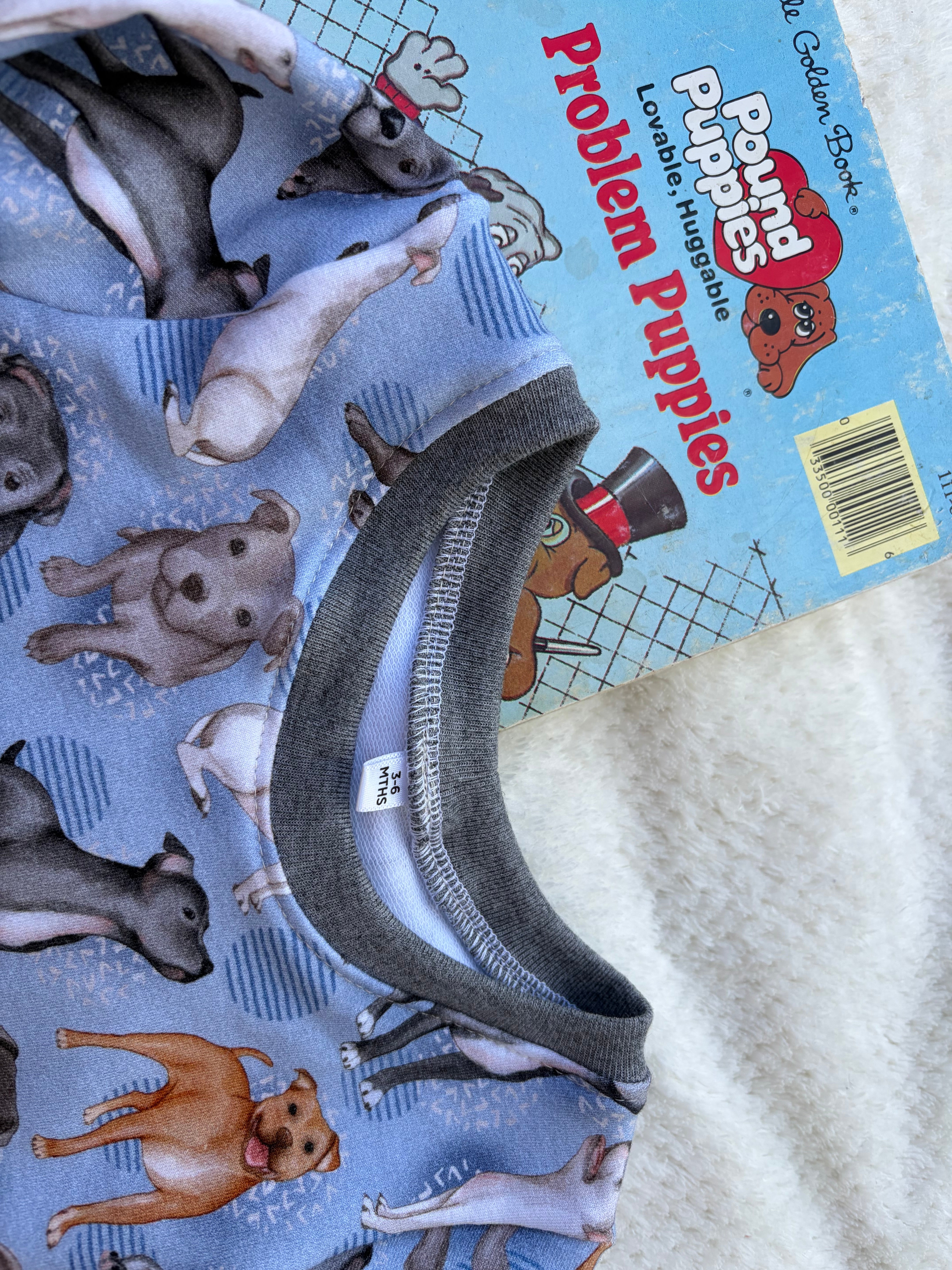 STAFFY DOG PJ’S 3-6 months