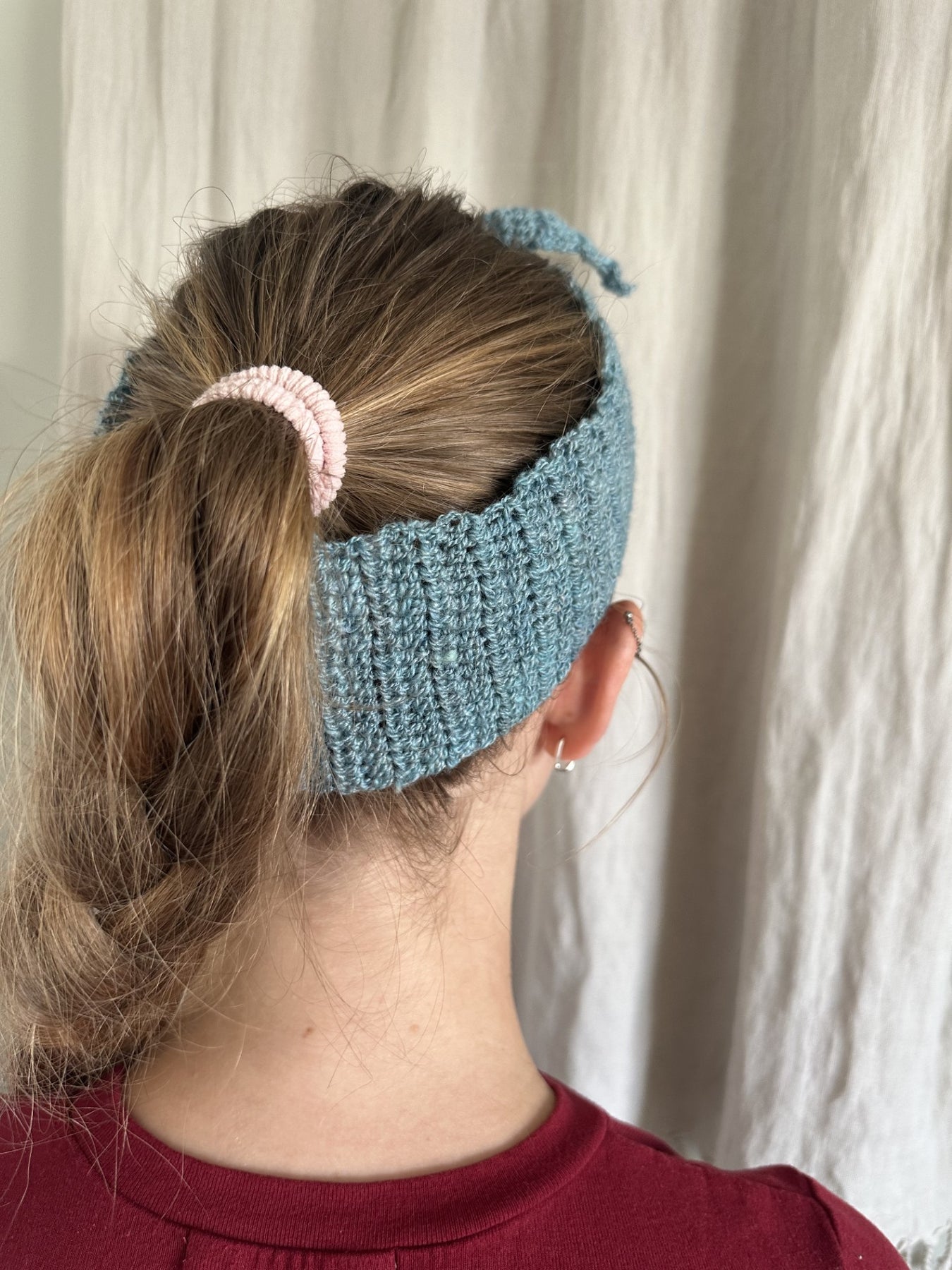Handspun Crocheted Hair or Neck Ties