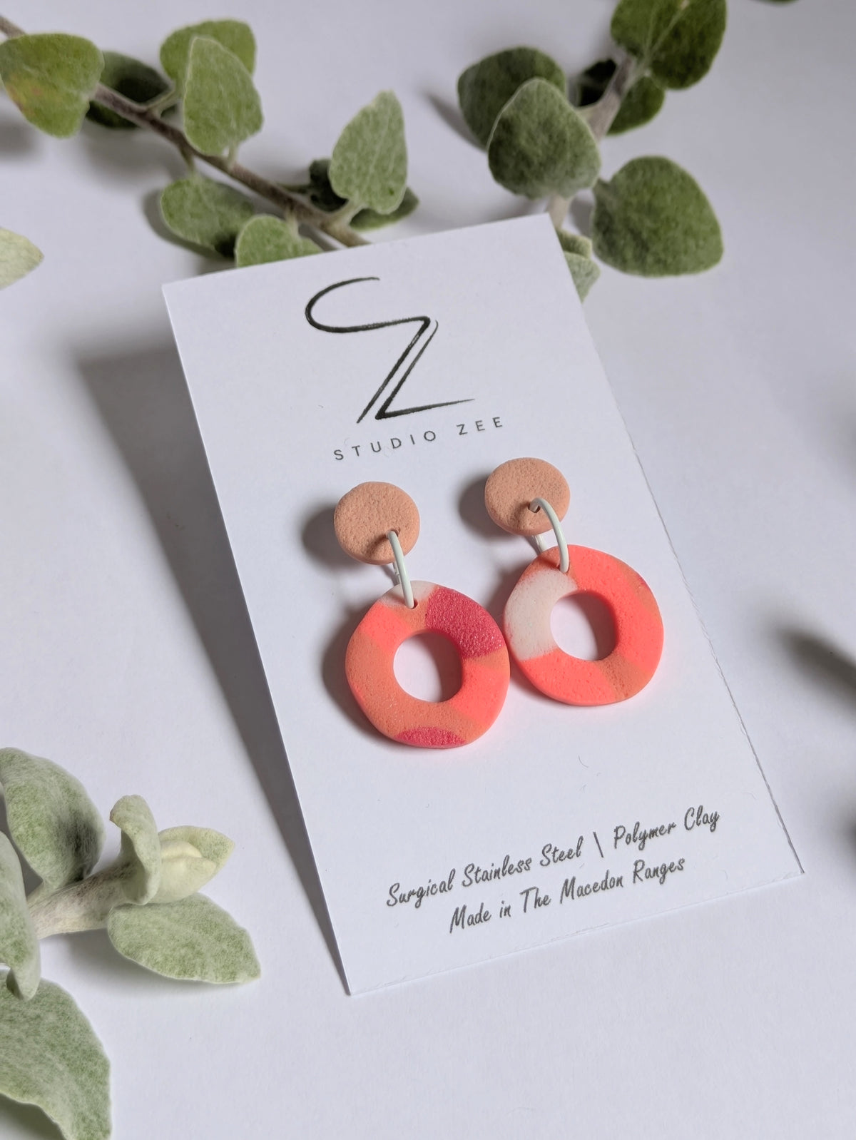 Donut Drop Earrings