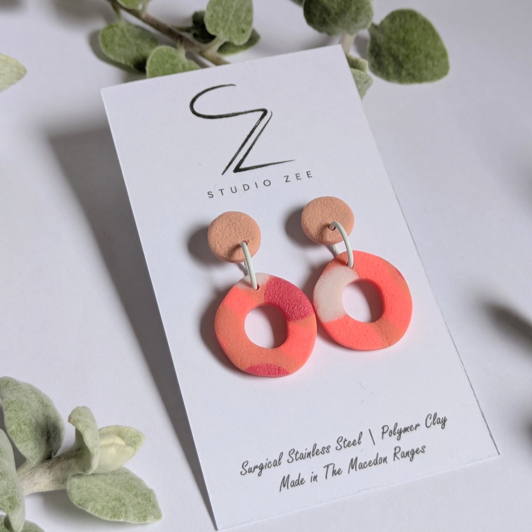 Donut Drop Earrings