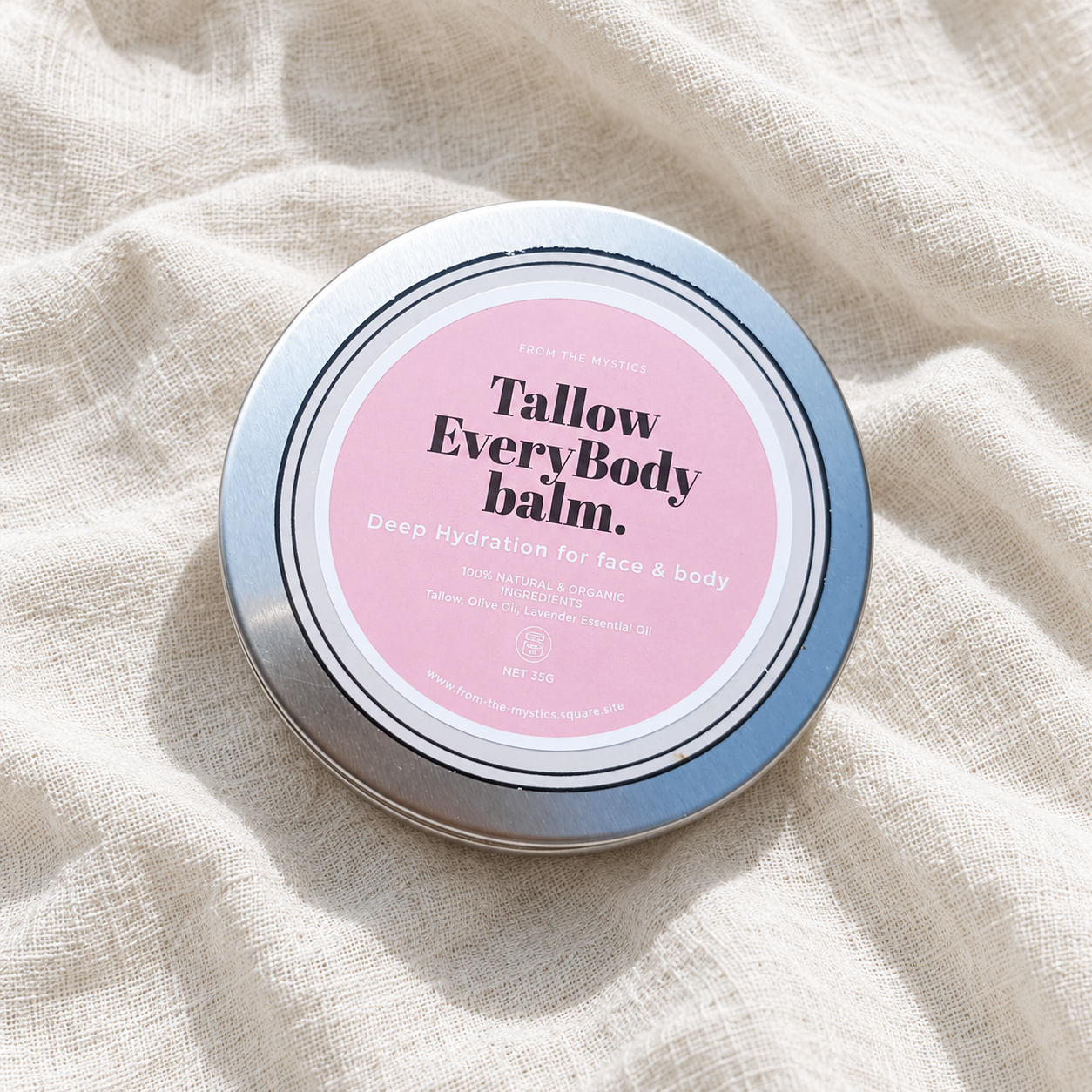 Calm Lavender Tallow Balm | Whipped Face & Body Moisturiser for Dry Skin