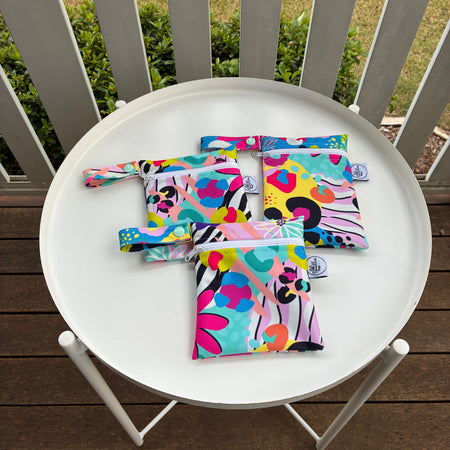 READY MADE Water-resistant wet bags - Barbarella (Ladybird and Roar)