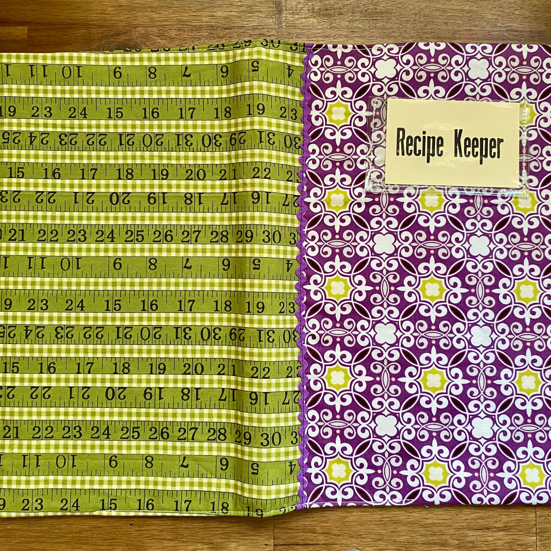 Recipe Keeper - A4 Display Folder - Purple/green
