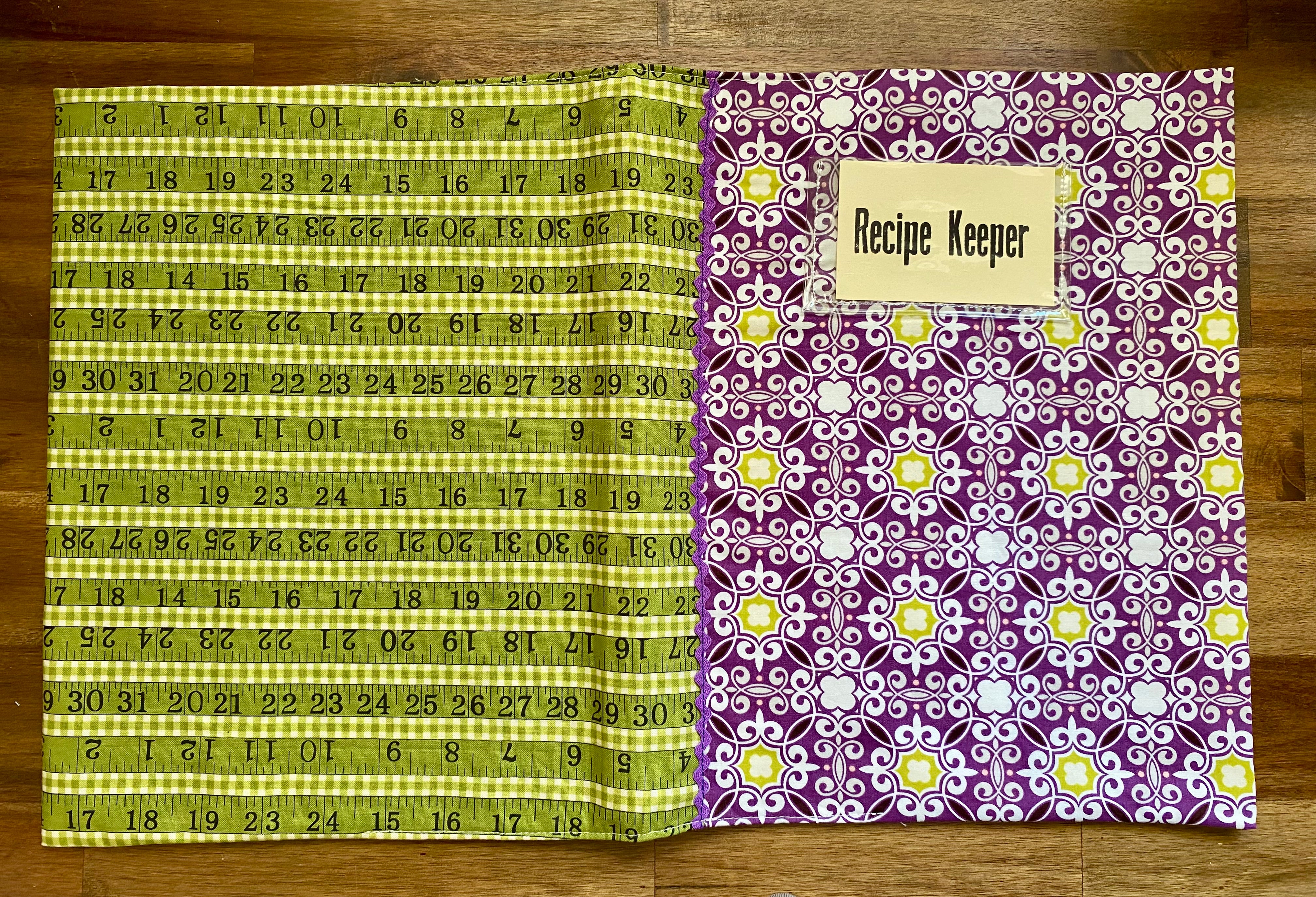 Recipe Keeper - A4 Display Folder - Purple/green