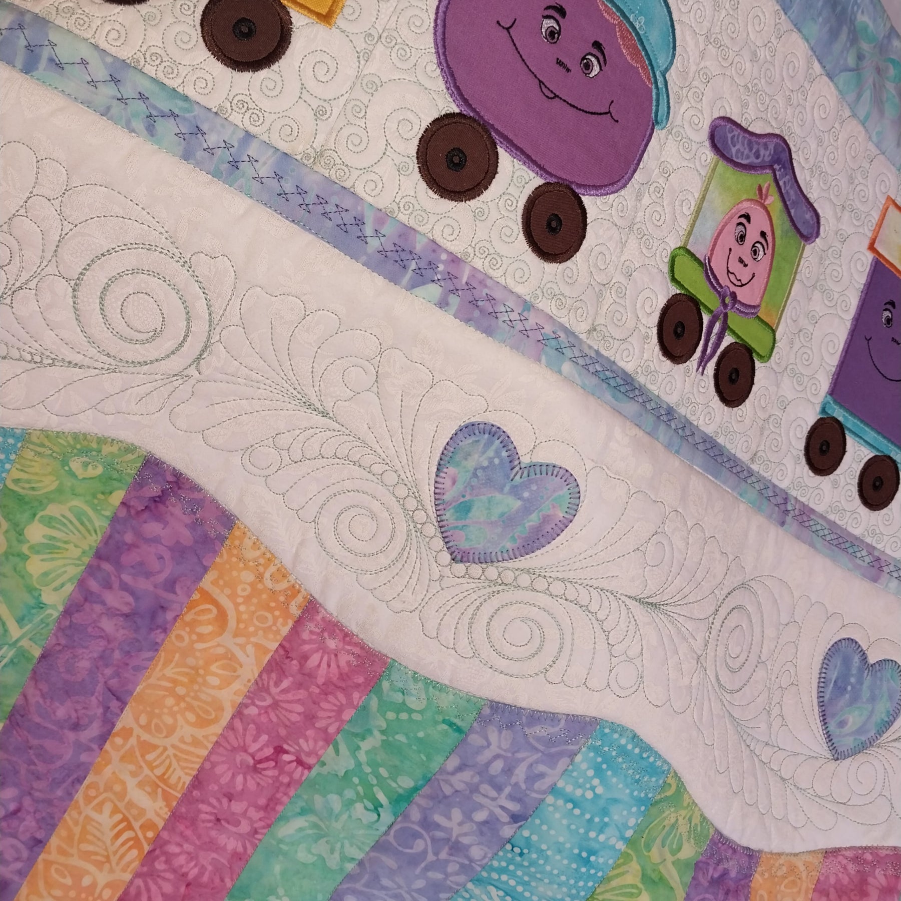 Little Train Cot Quilt