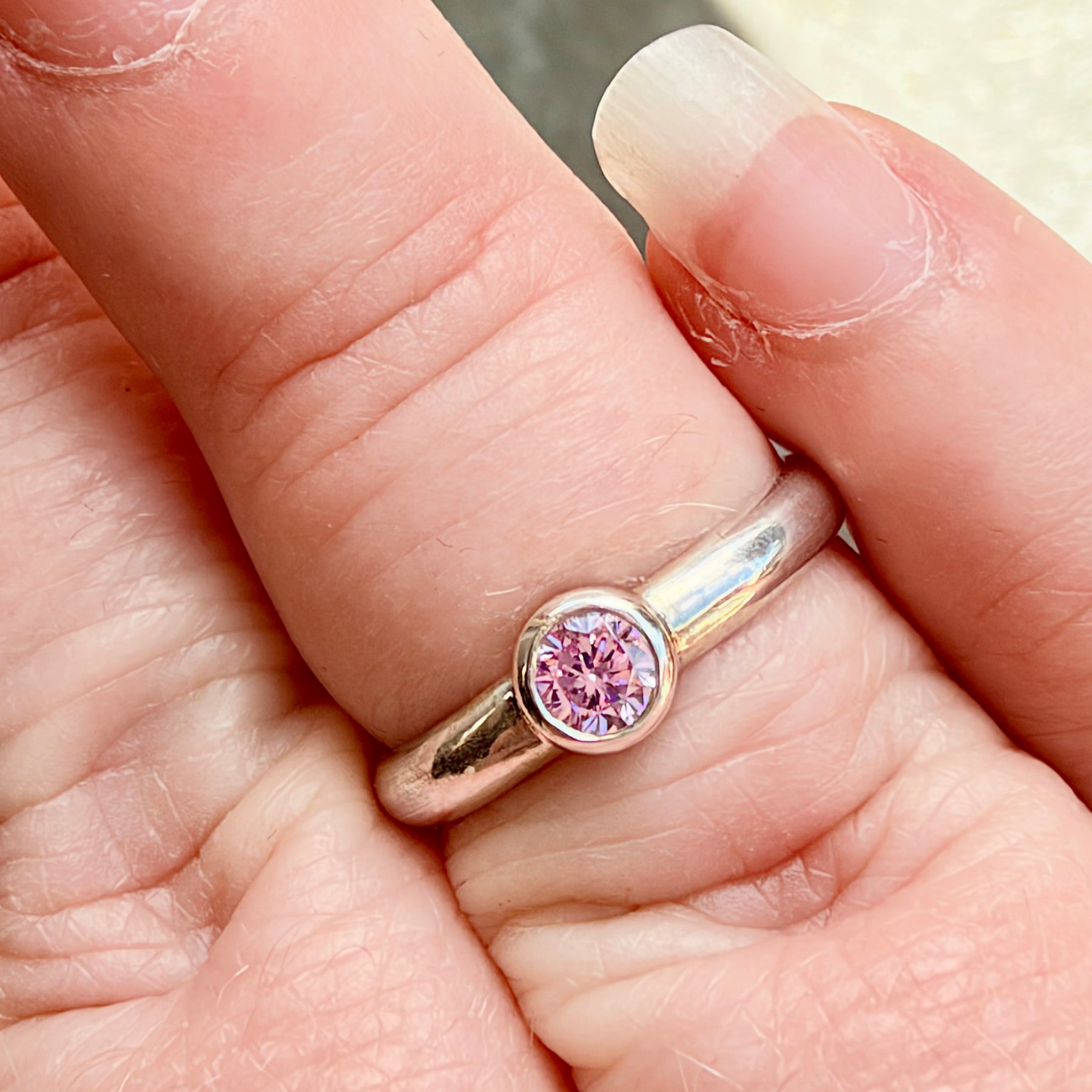 Sterling Silver Cubic Zirconia Stacking Rings