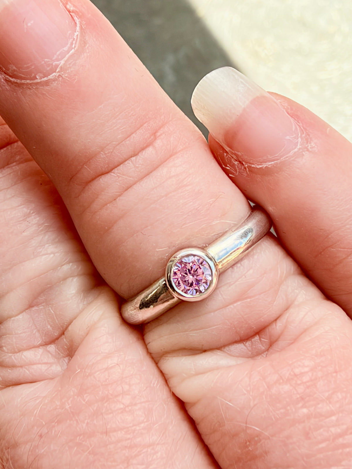 Sterling Silver Cubic Zirconia Stacking Rings