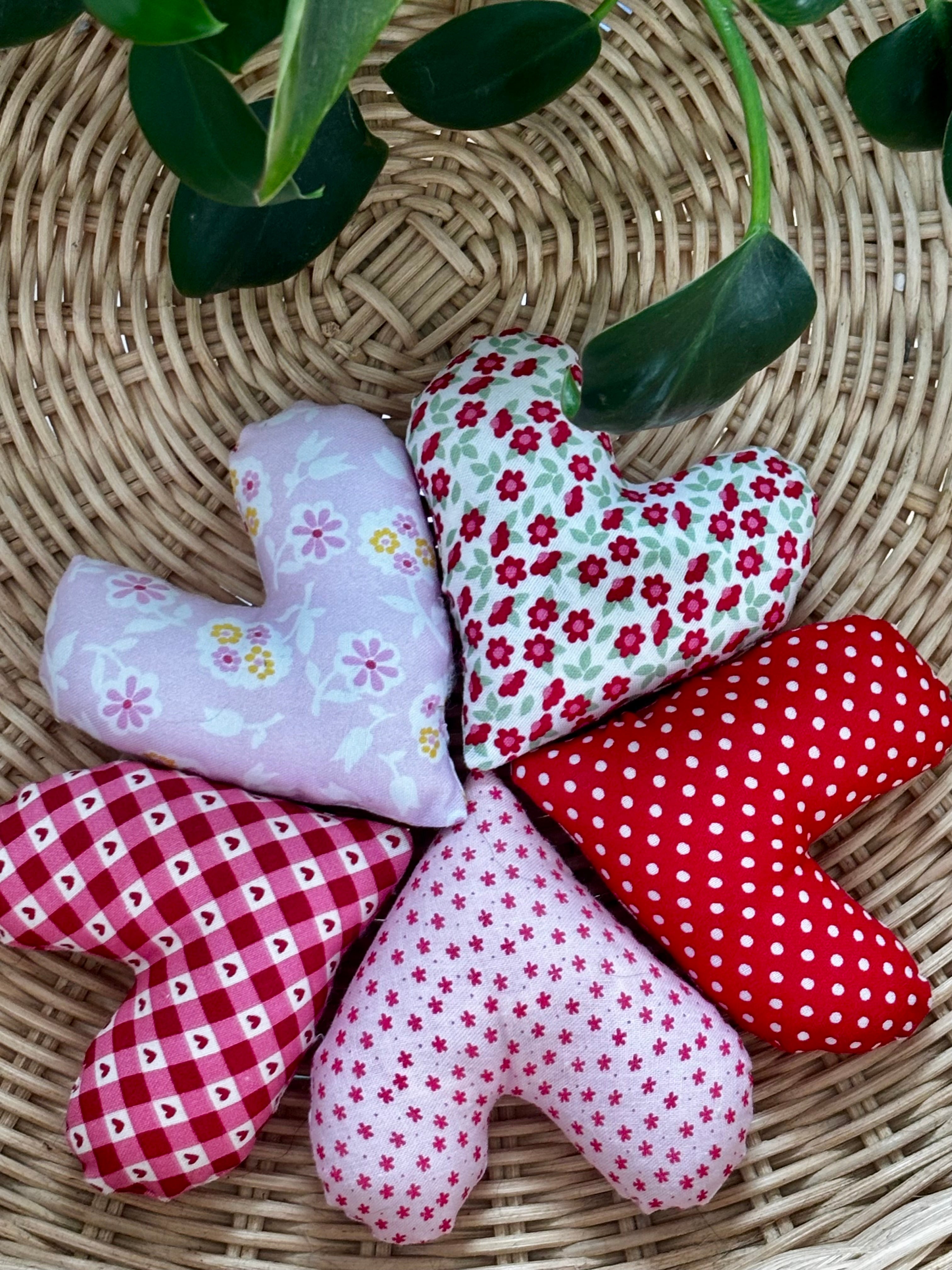 Pocket Hug Heart Handmade Fabric Keepsake Comfort Gifts for Kids Friends & Loved Ones