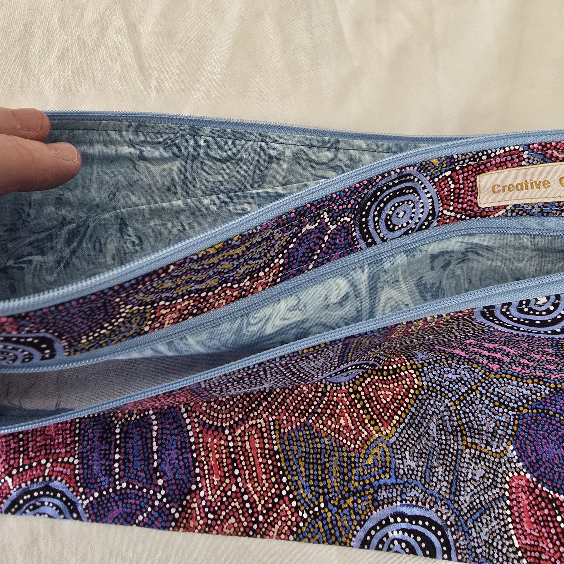 Handmade | Pencil Case | Double Zippered | Indigenous Design