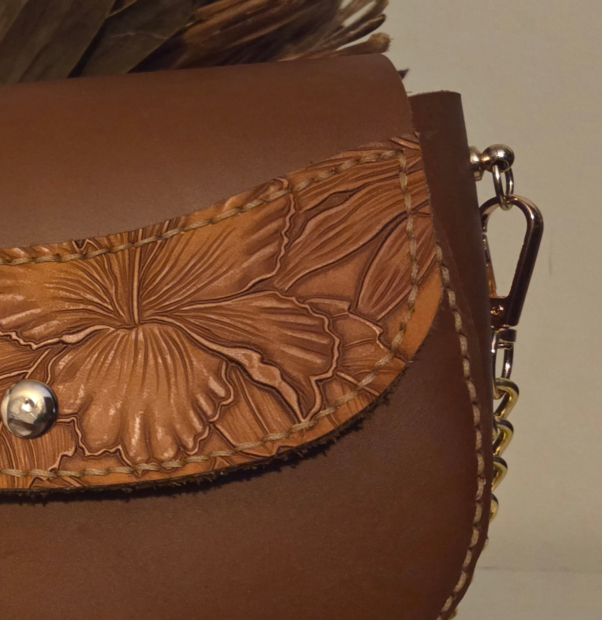 Floral Saddle Bag