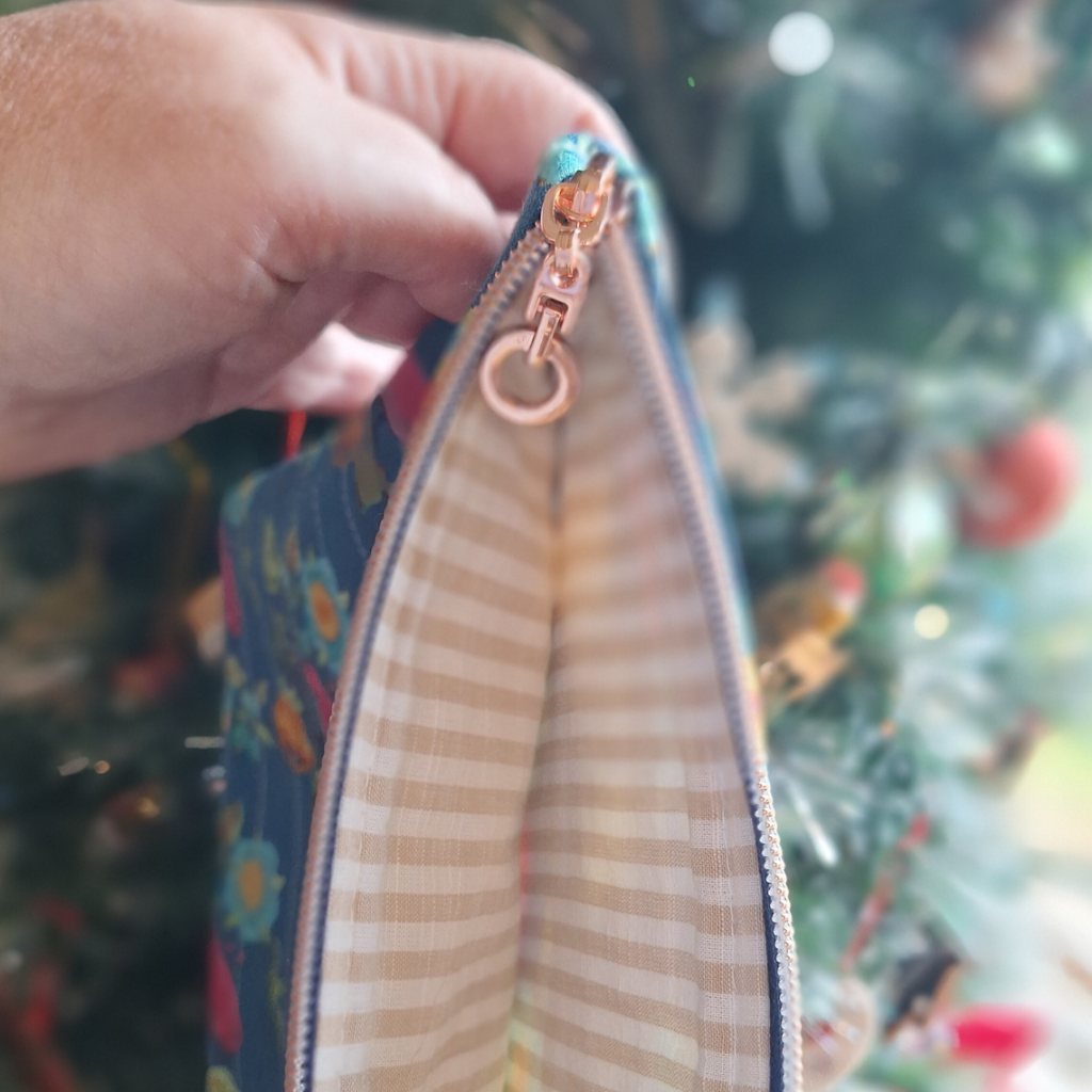 Book or 11" tablet sleeve, handmade with zip or tie closure