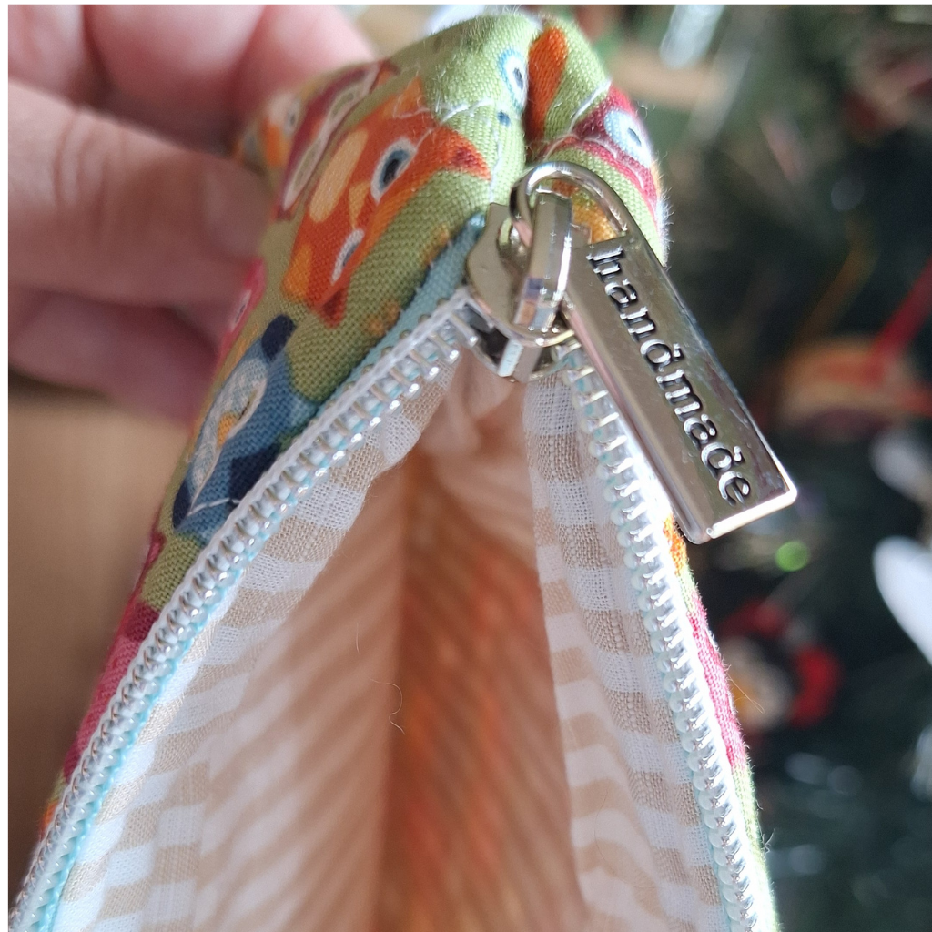 Book or tablet sleeve, handmade with zip or tie closure