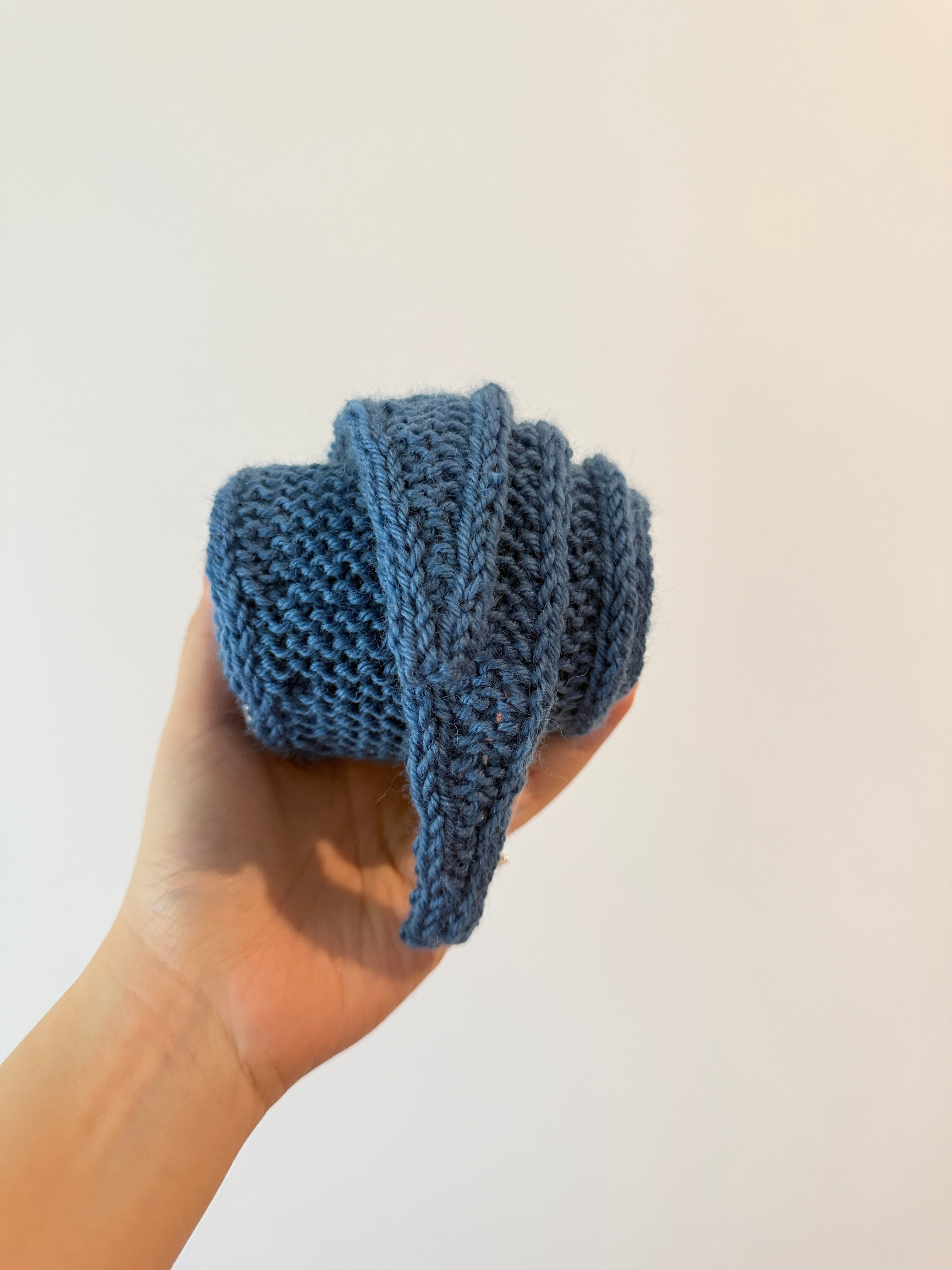 Knit sophie scarf in Haze blue