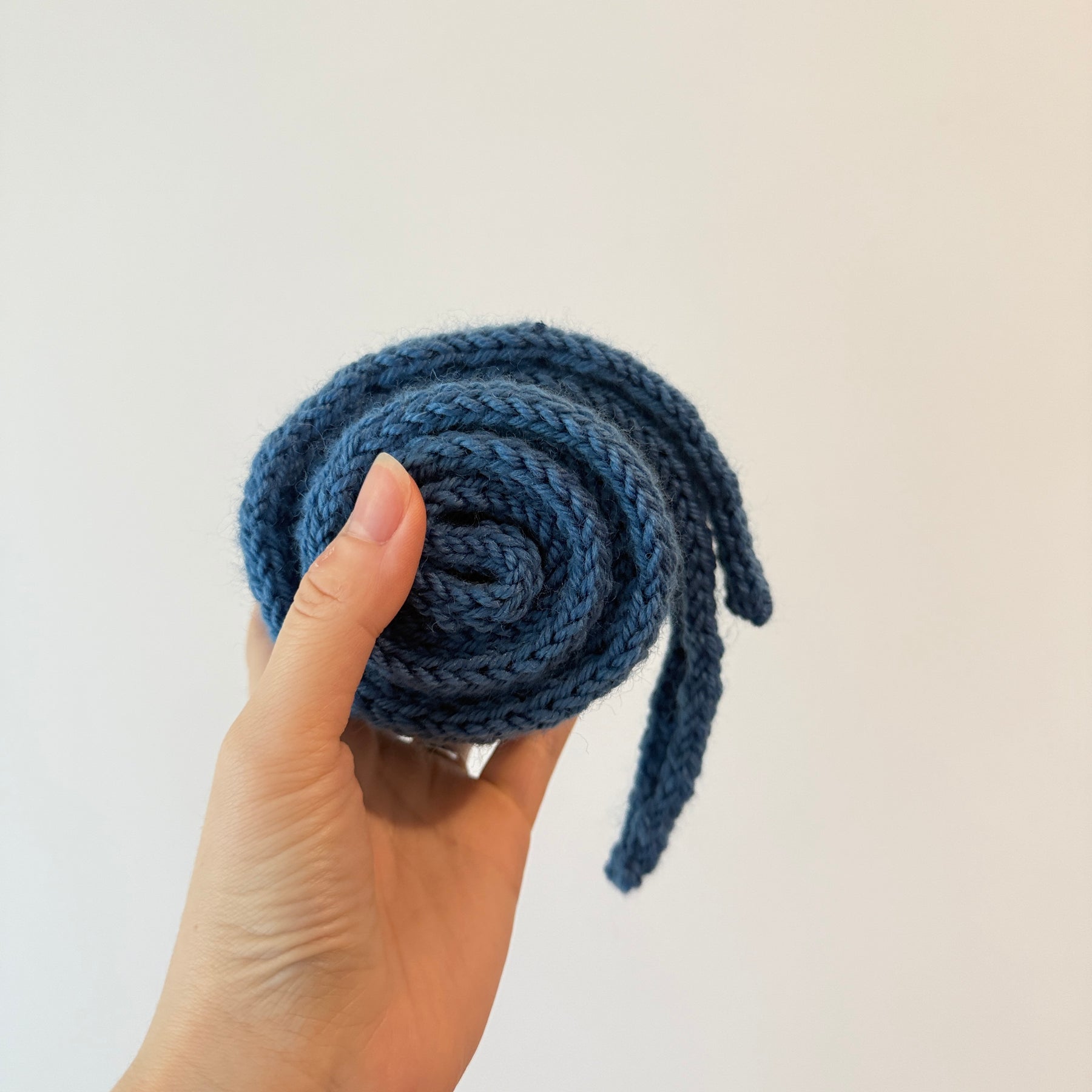 Knit sophie scarf in Haze blue