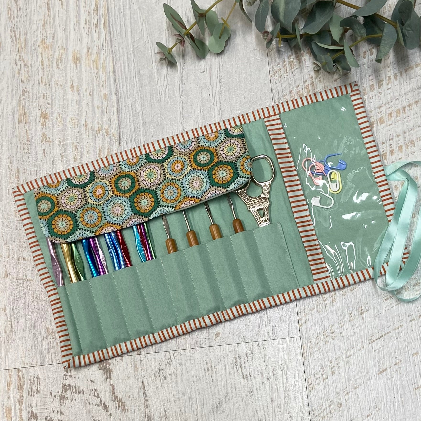 Handmade Crochet Hook Roll