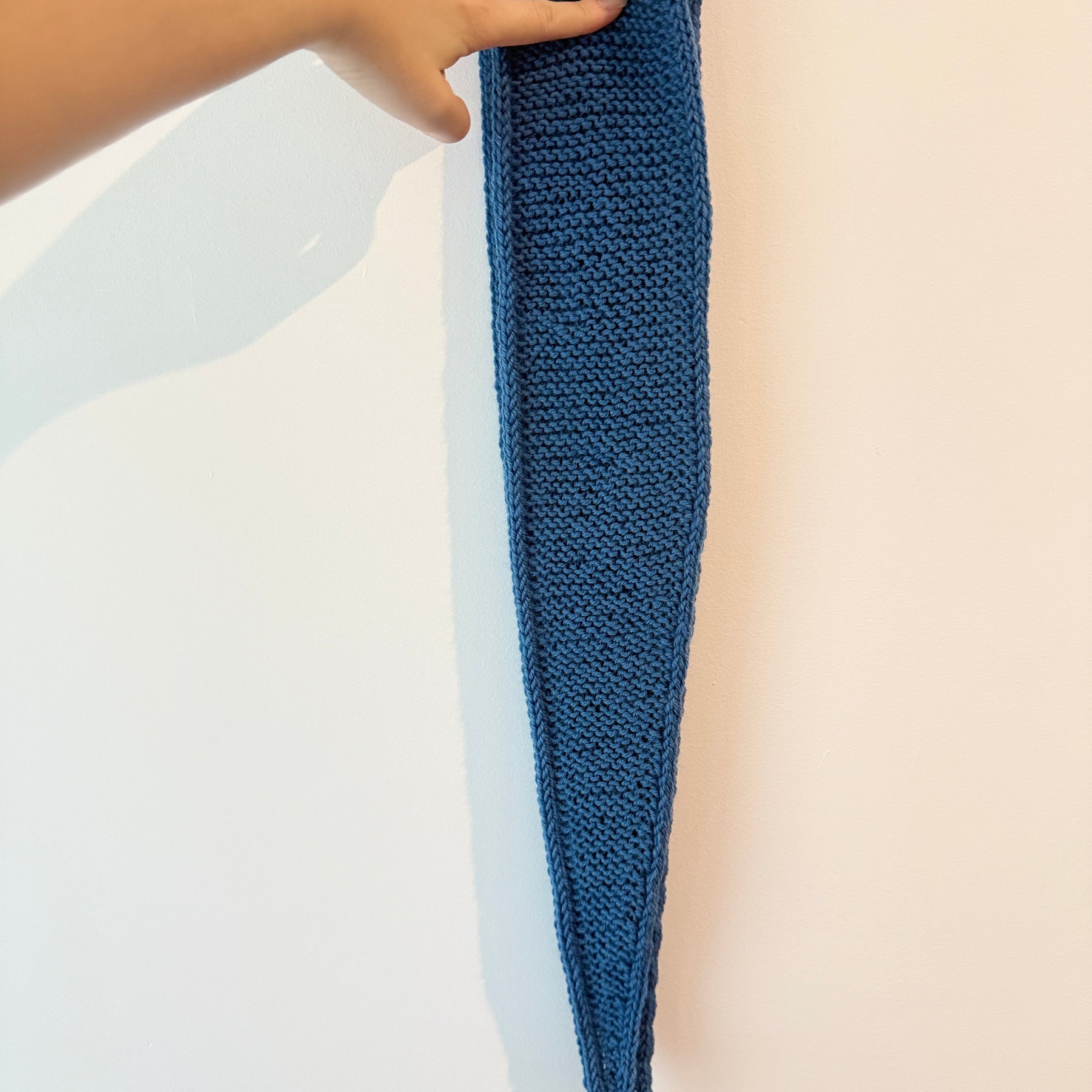 Knit sophie scarf in Haze blue