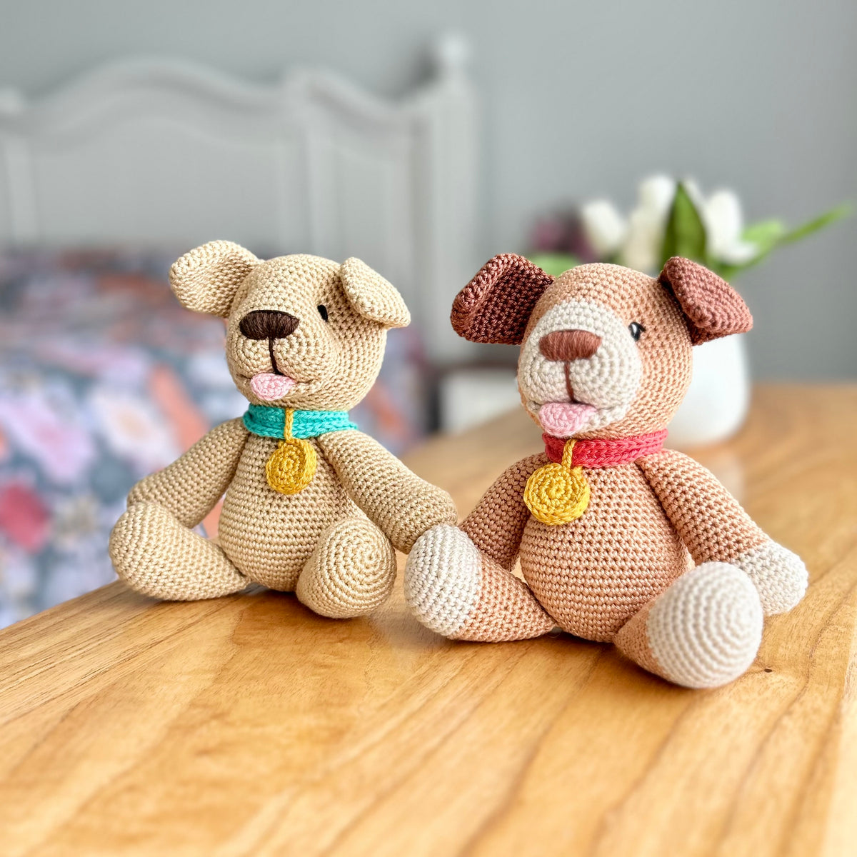 Milo the Handmade Crochet Puppy | 100% Cotton Toy | Ready to Ship