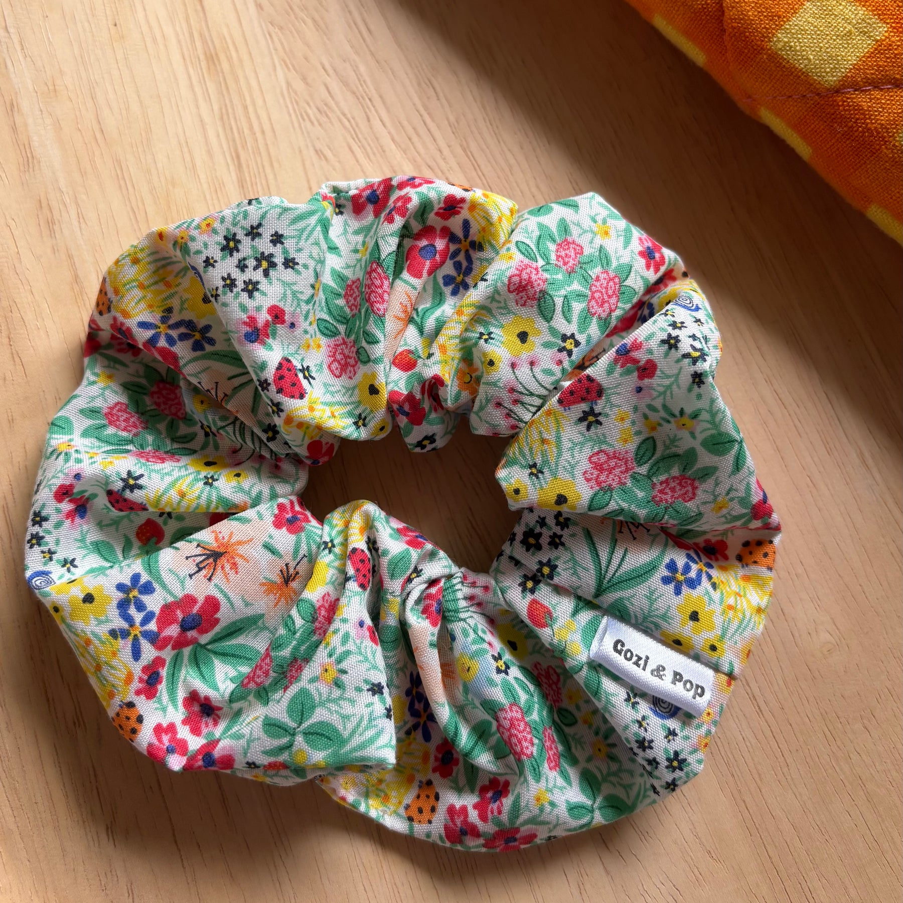 Ladybug Garden Scrunchie