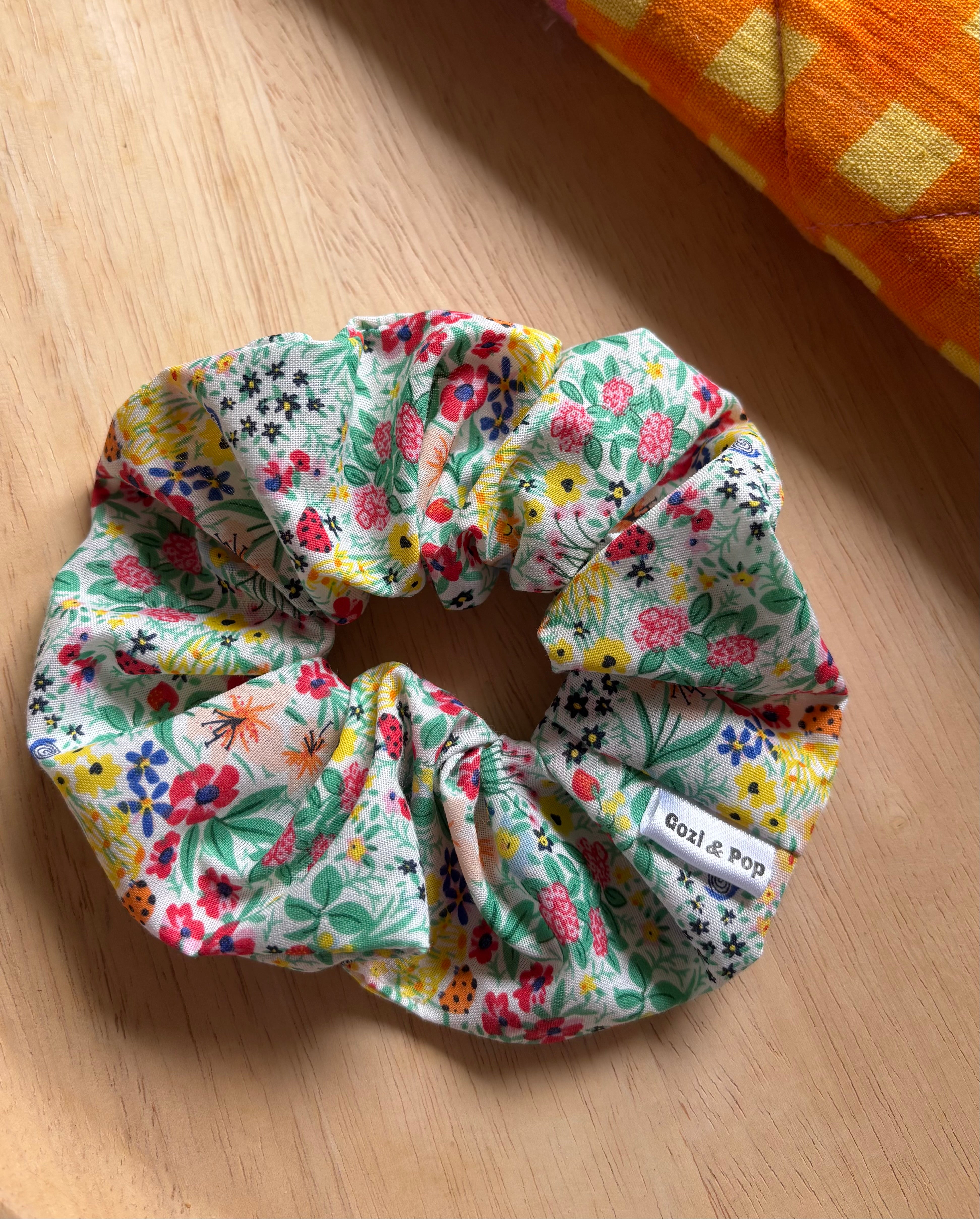 Ladybug Garden Scrunchie