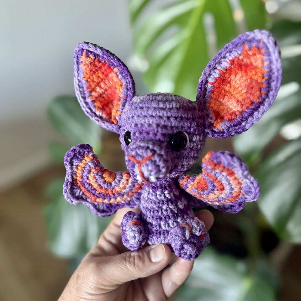 Halloween Themed Bat Crochet Toy