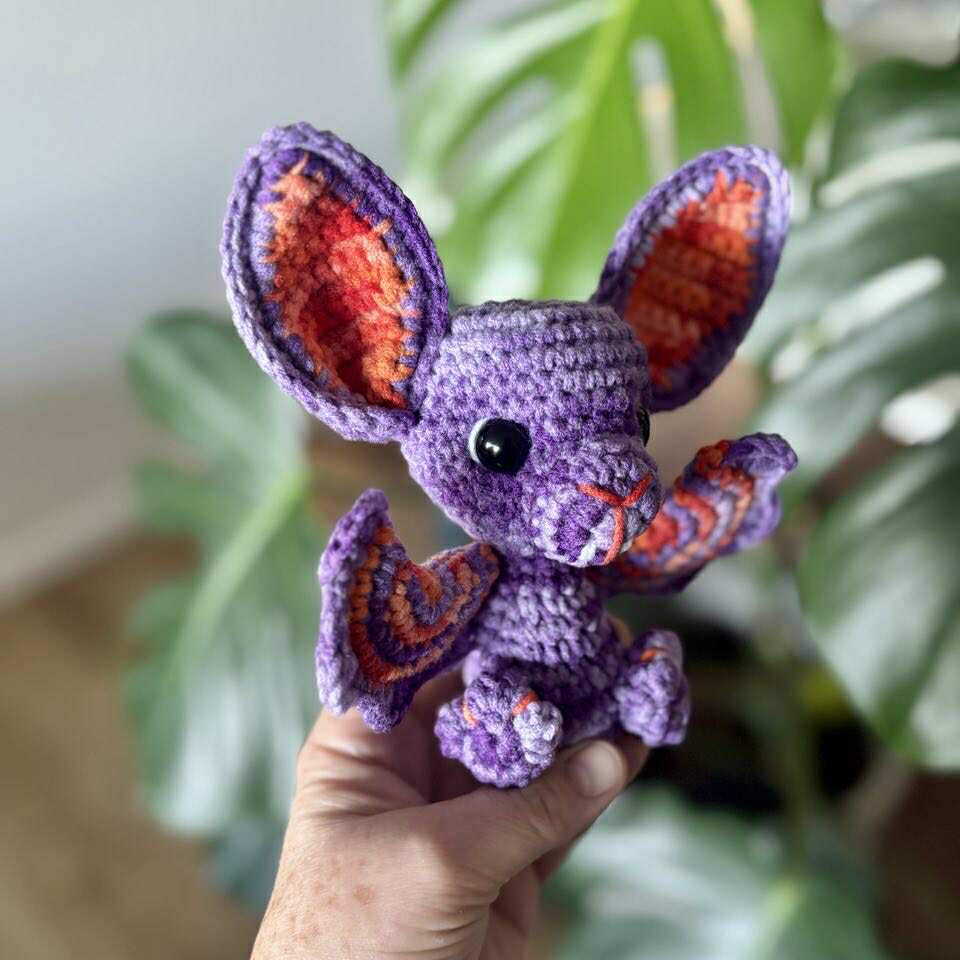 Halloween Themed Bat Crochet Toy