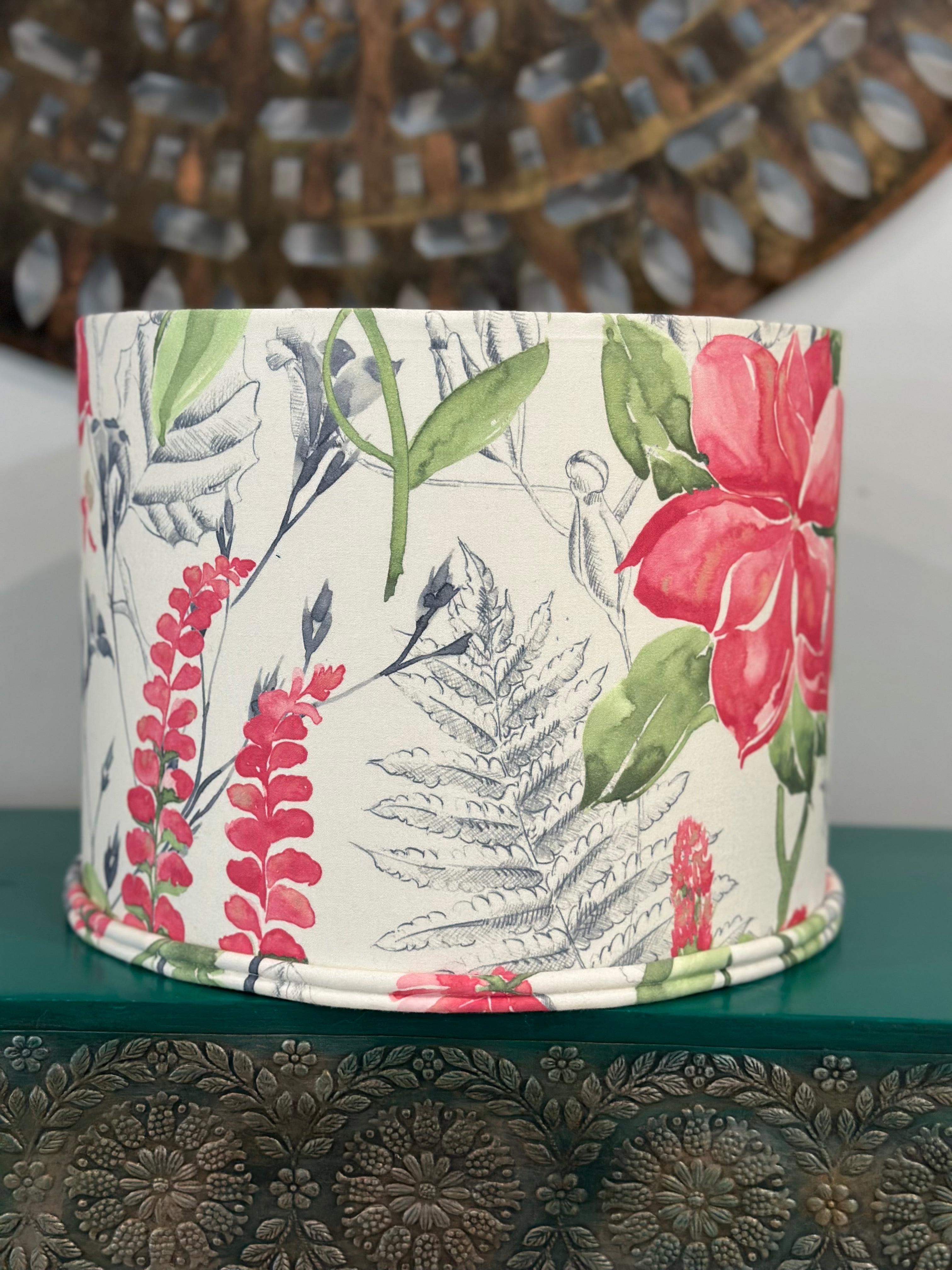 Melissa Drum lampshade with piping