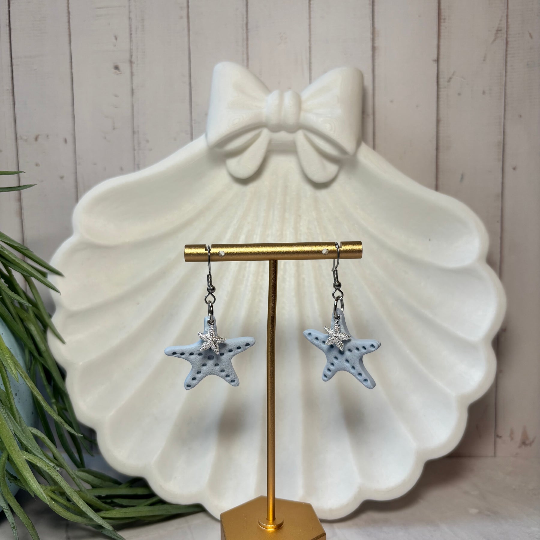 Seaside Stories Starfish | Polymer Clay Dangle Earrings