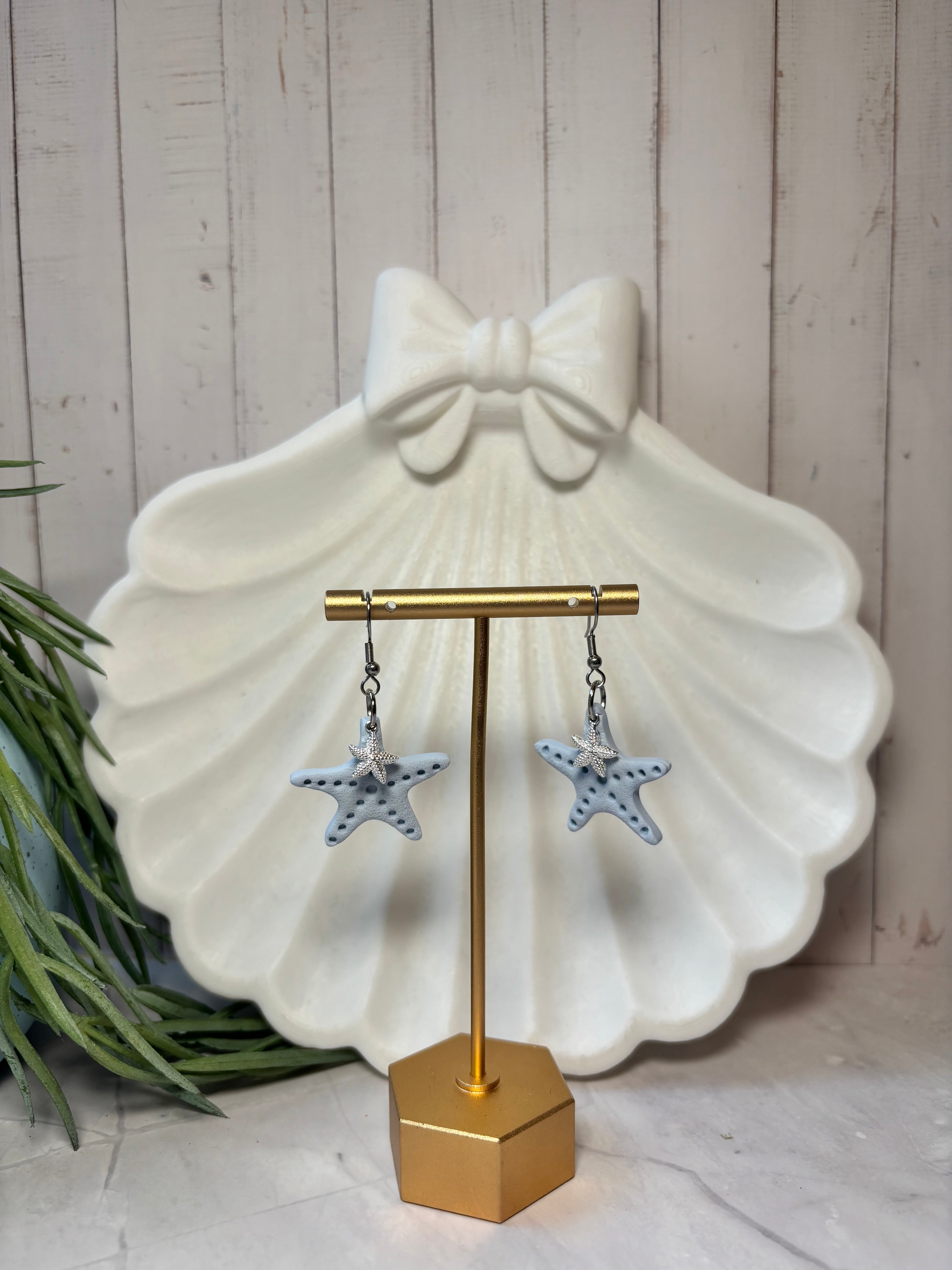 Seaside Stories Starfish | Polymer Clay Dangle Earrings
