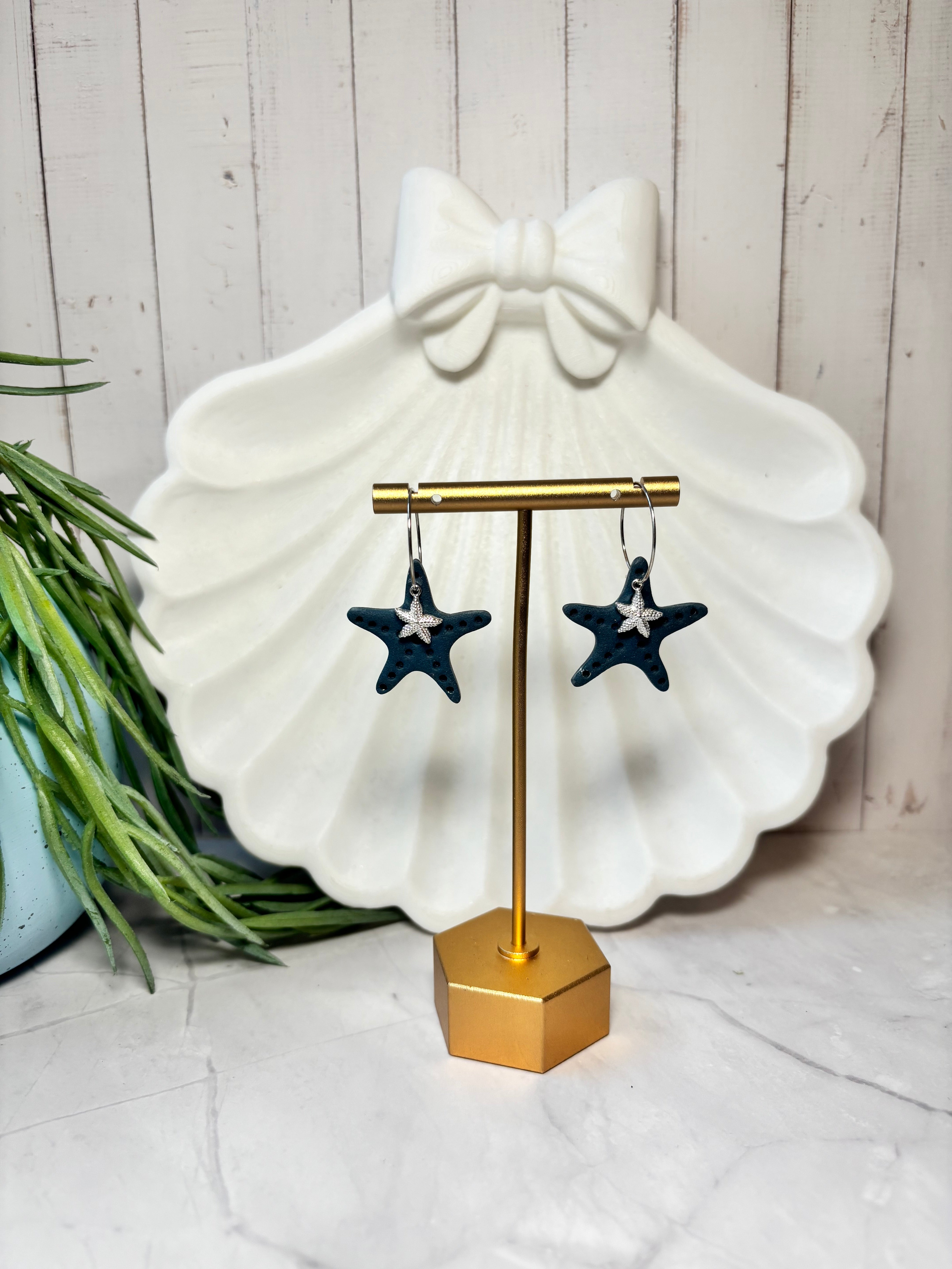 Seaside Stories Starfish | Polymer Clay Dangle Earrings
