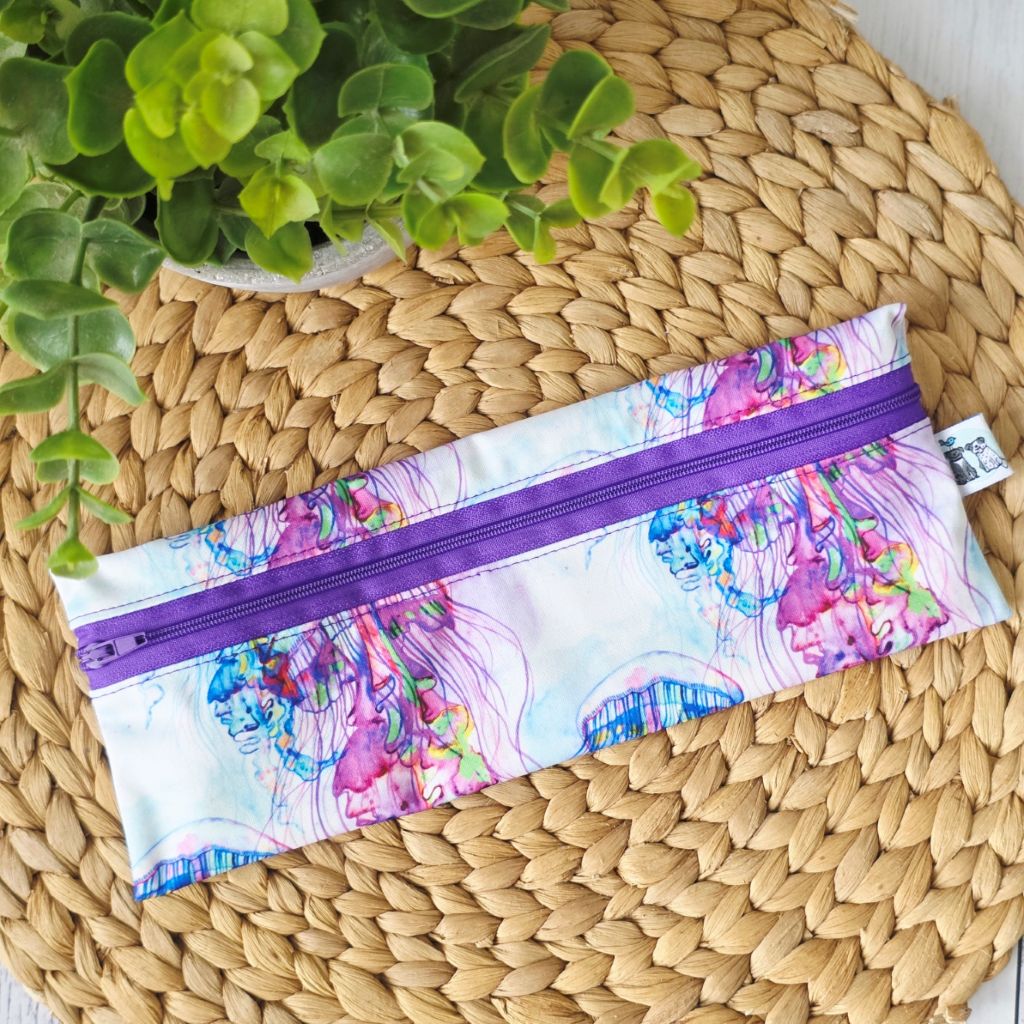 Multipurpose PUL Wet Bag | Pencil Case | Travel & Toiletry Pouch | Cutlery & Straw Bag