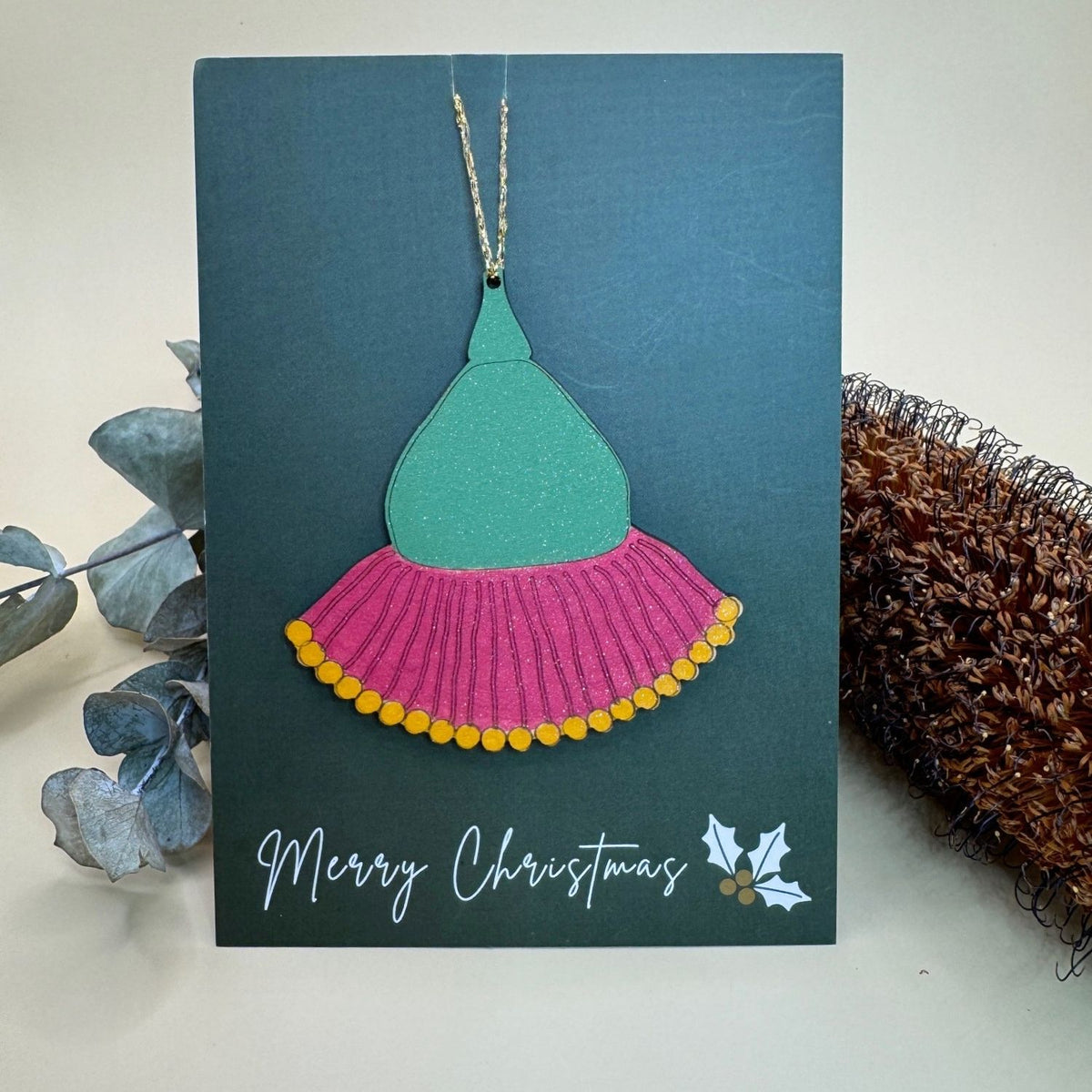 Gumnut Blossom Hand Painted Christmas Decoration