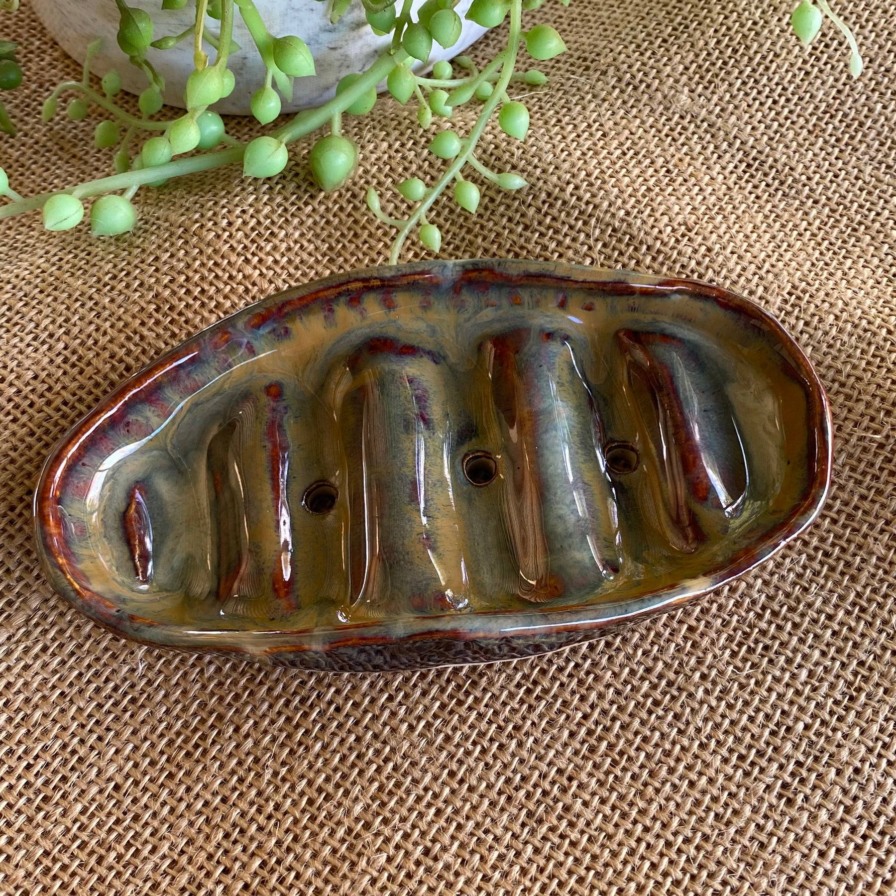 Organic Handcrafted Shampoo/ConditionerBar Holder/HandmadePottery