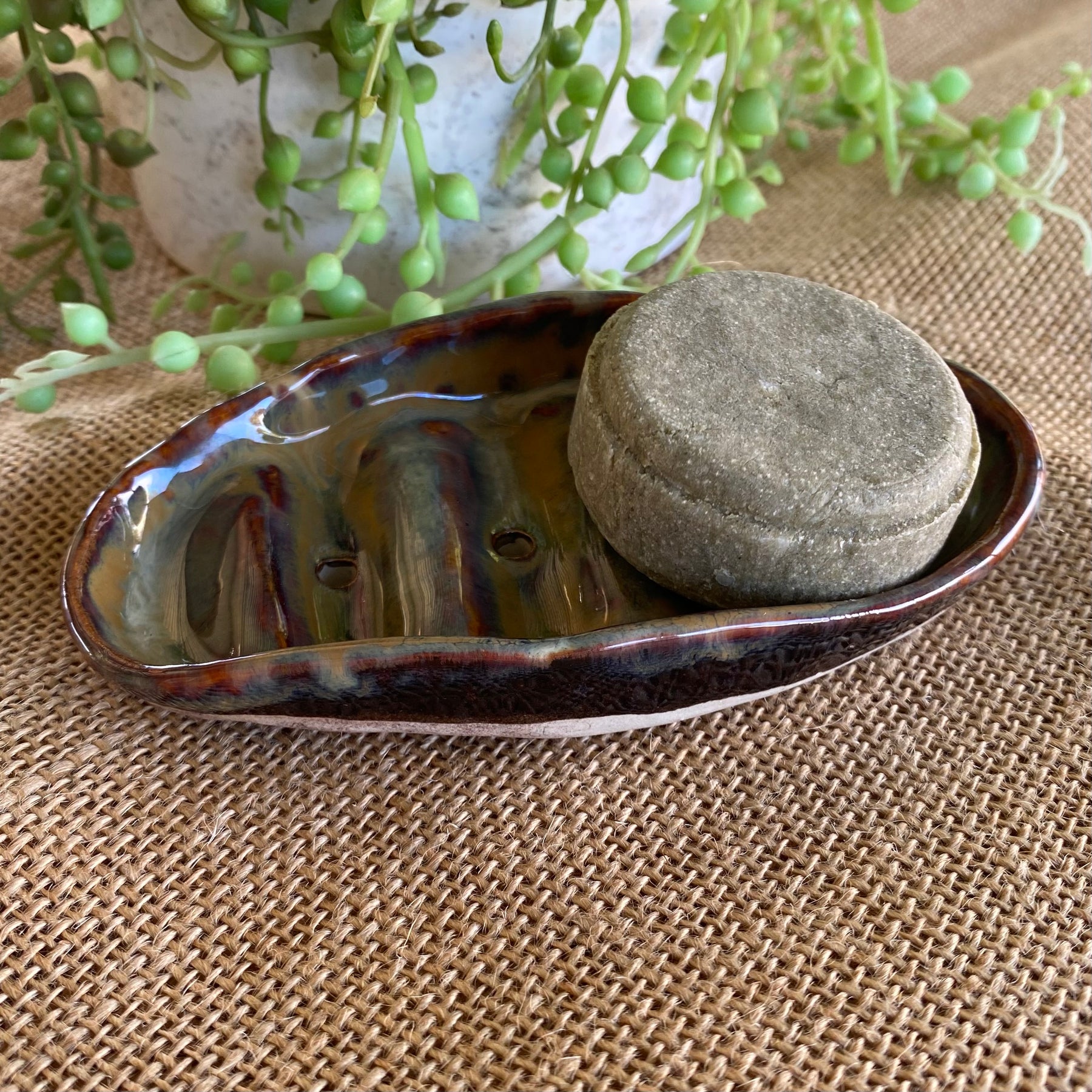 Organic Handcrafted Shampoo/ConditionerBar Holder/HandmadePottery