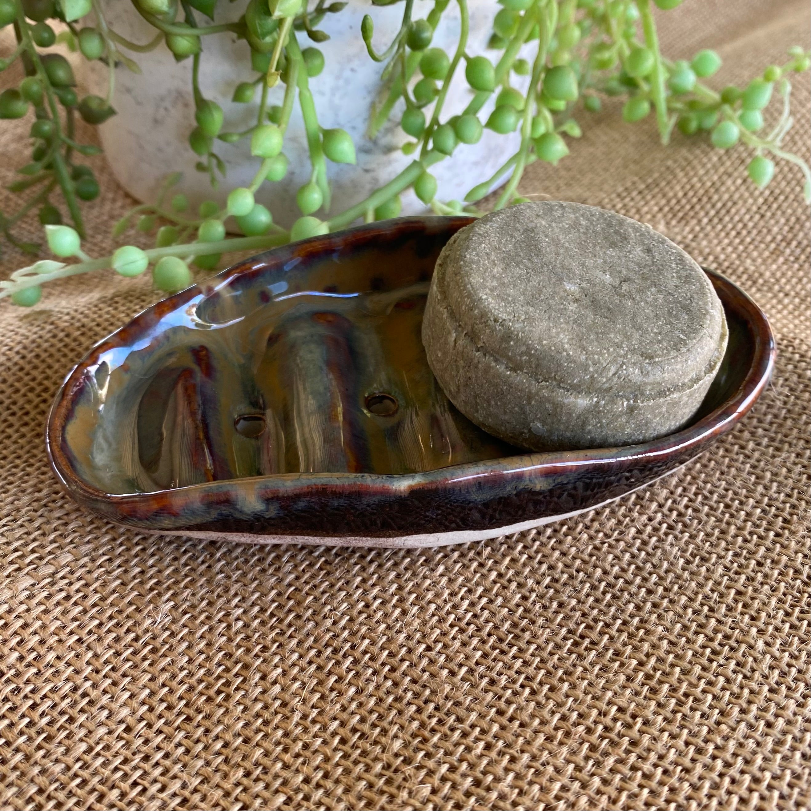 Organic Handcrafted Shampoo/ConditionerBar Holder/HandmadePottery