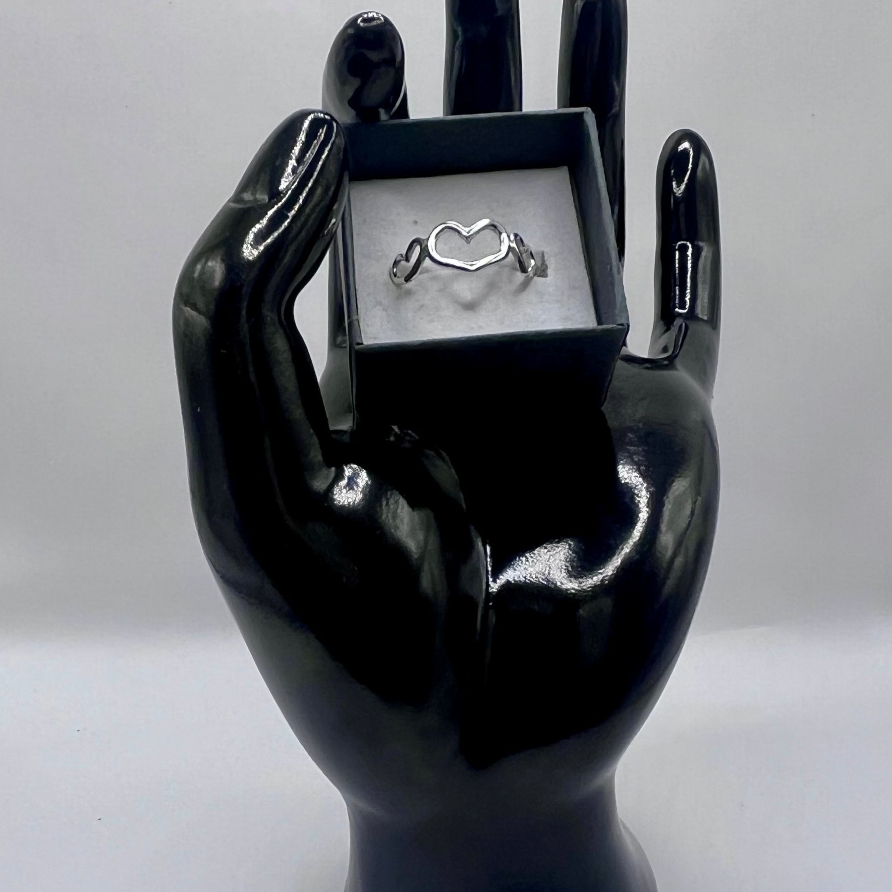 Triple heart 925 Silver Ring