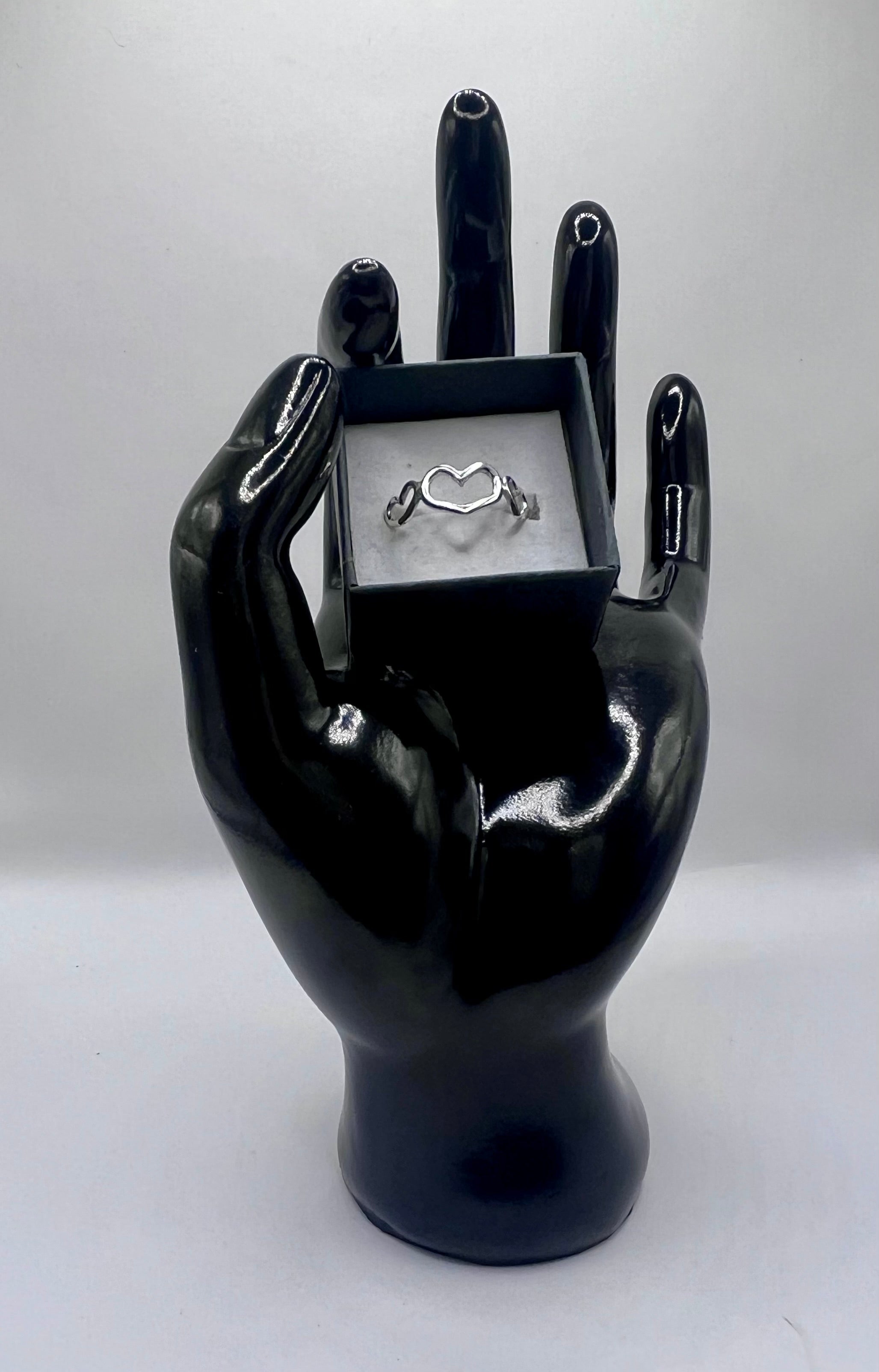 Triple heart 925 Silver Ring