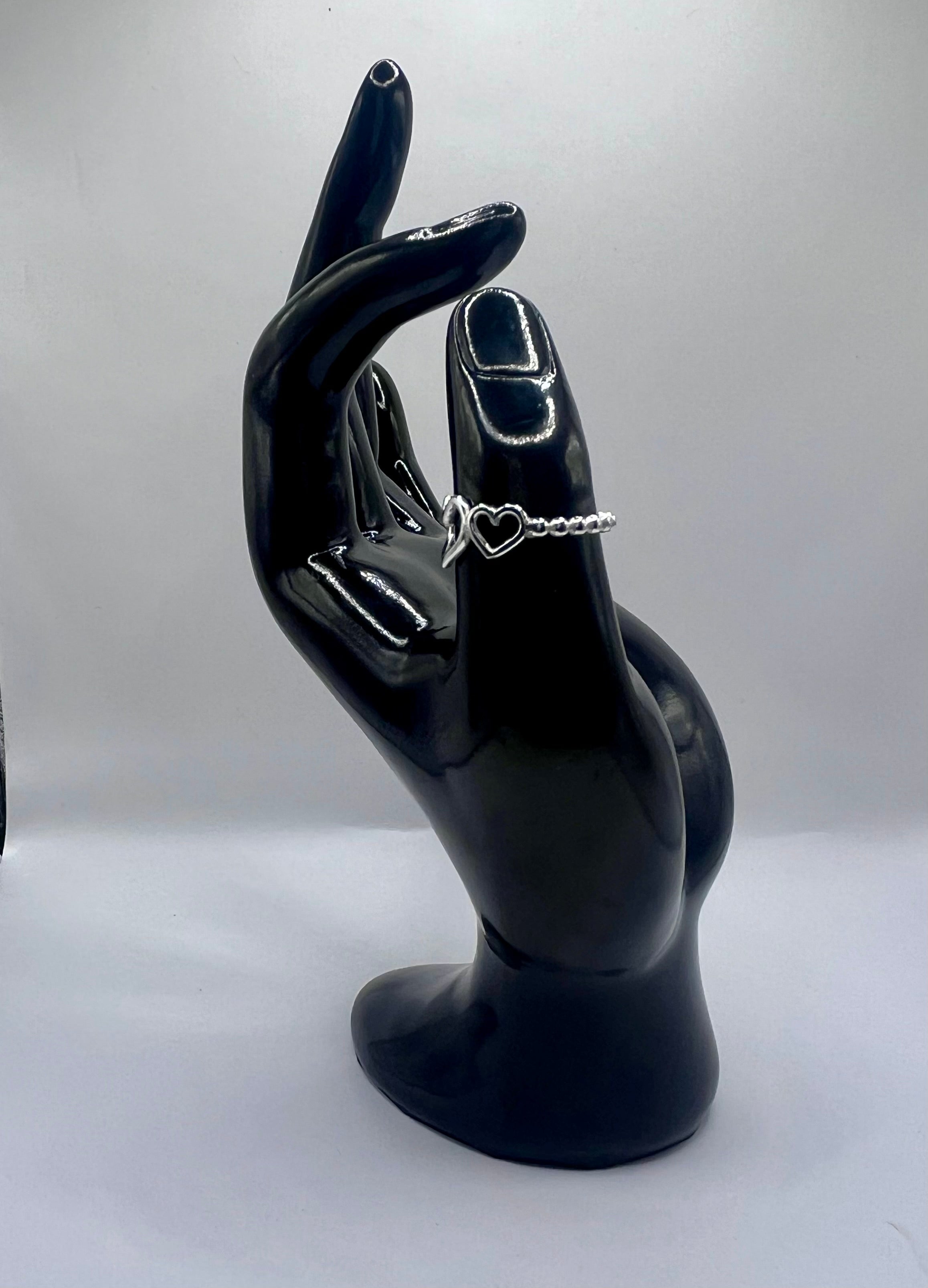 Triple heart 925 Silver Ring