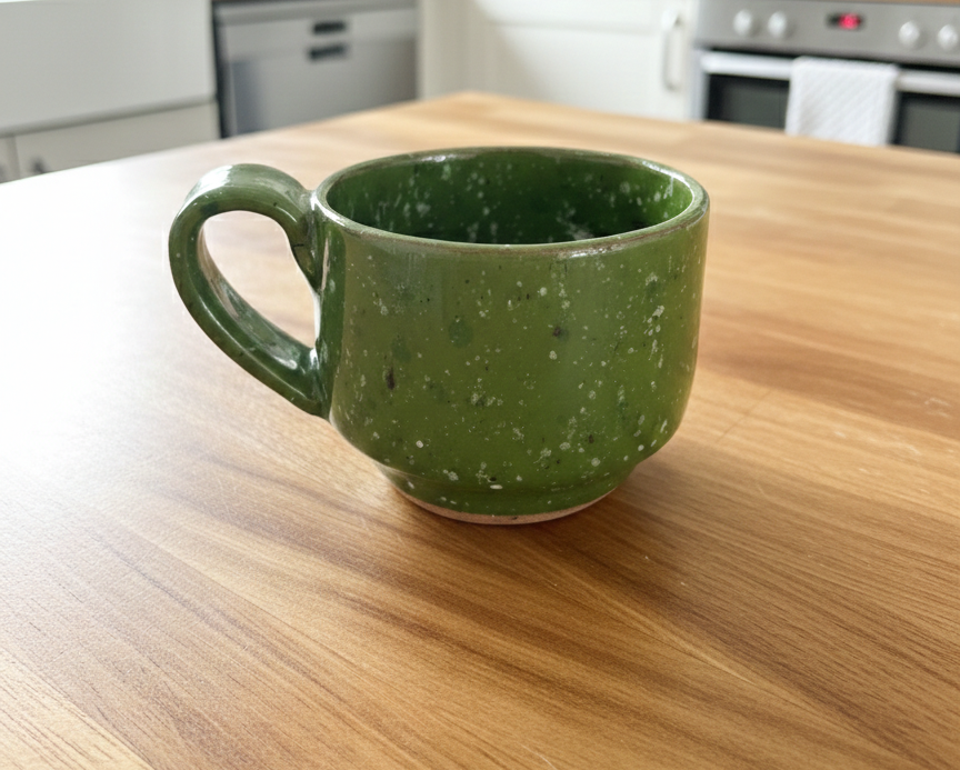Handmade Ceramic , Forest Speckle Mug