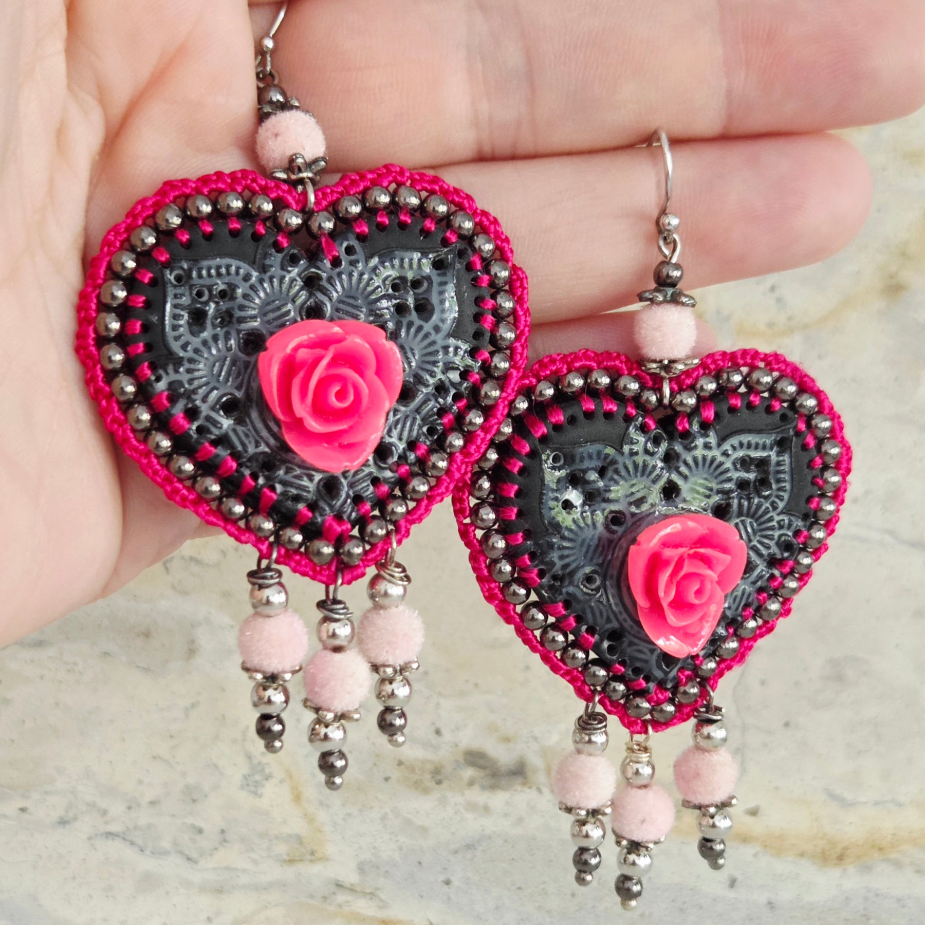 Mexican Heart Earrings