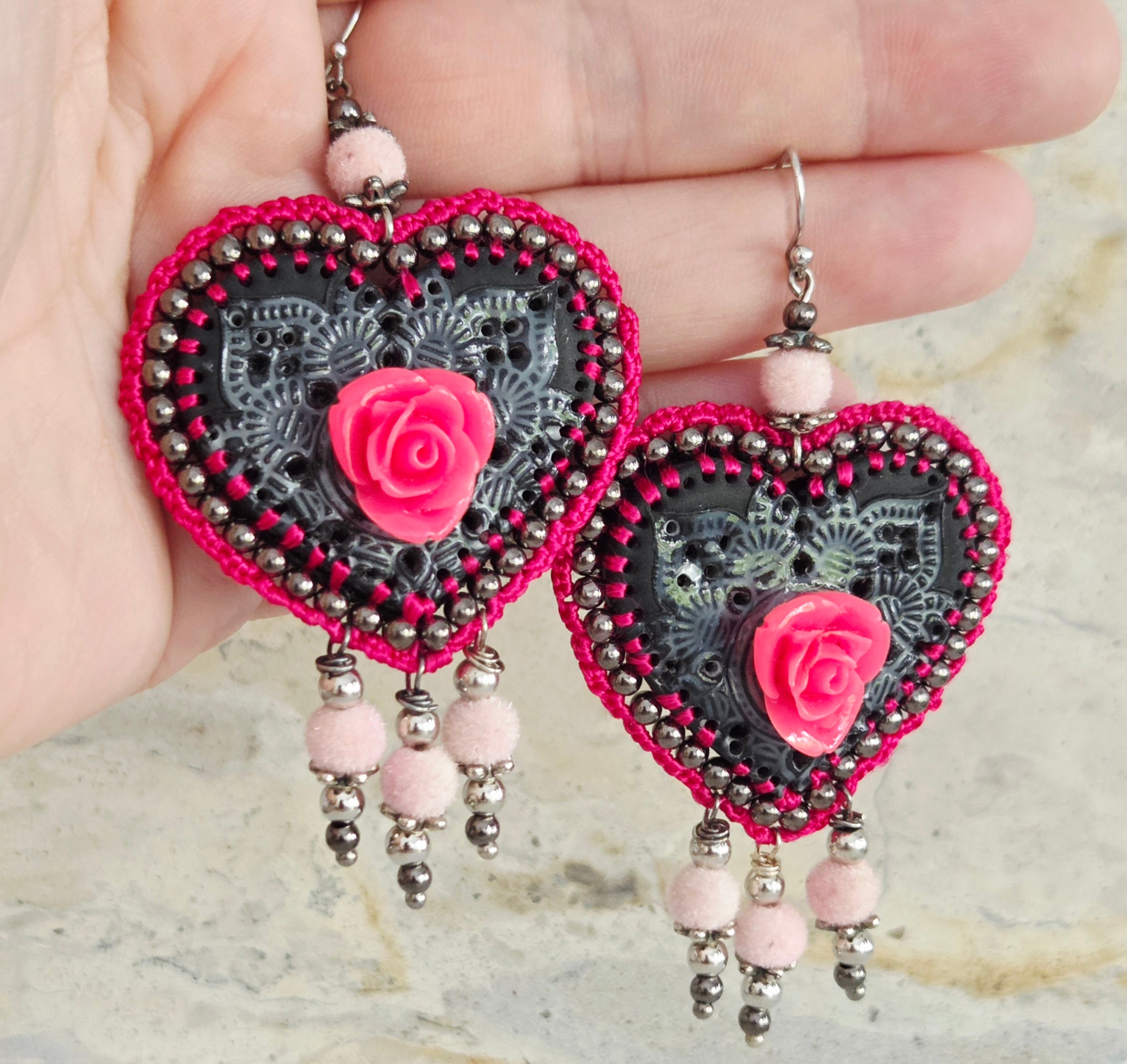 Mexican Heart Earrings