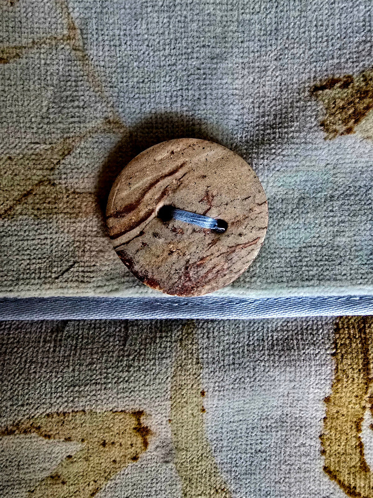 Eco-Printed Velvet Pouch