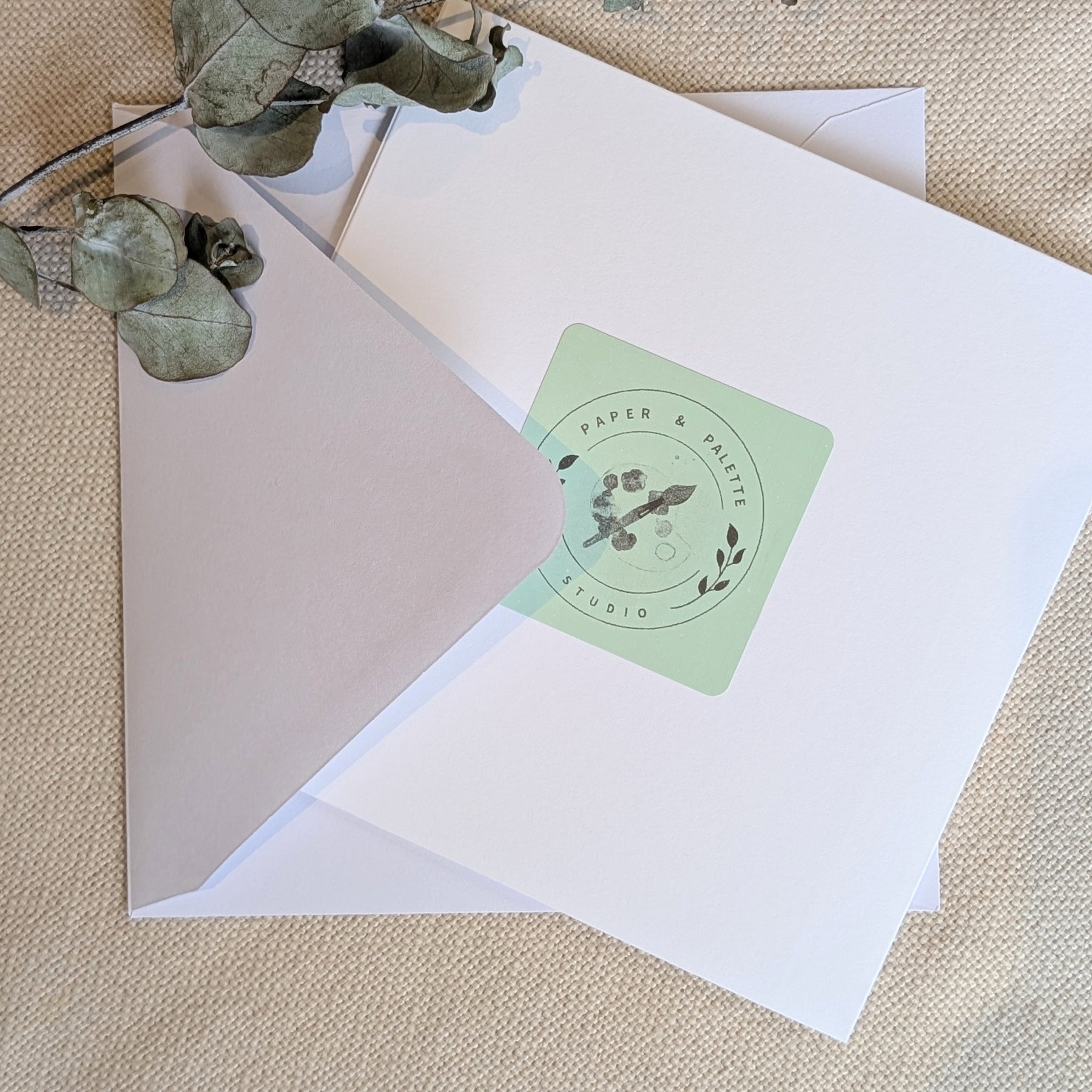 Hand Painted Iris-Inspired Watercolour Gift Card